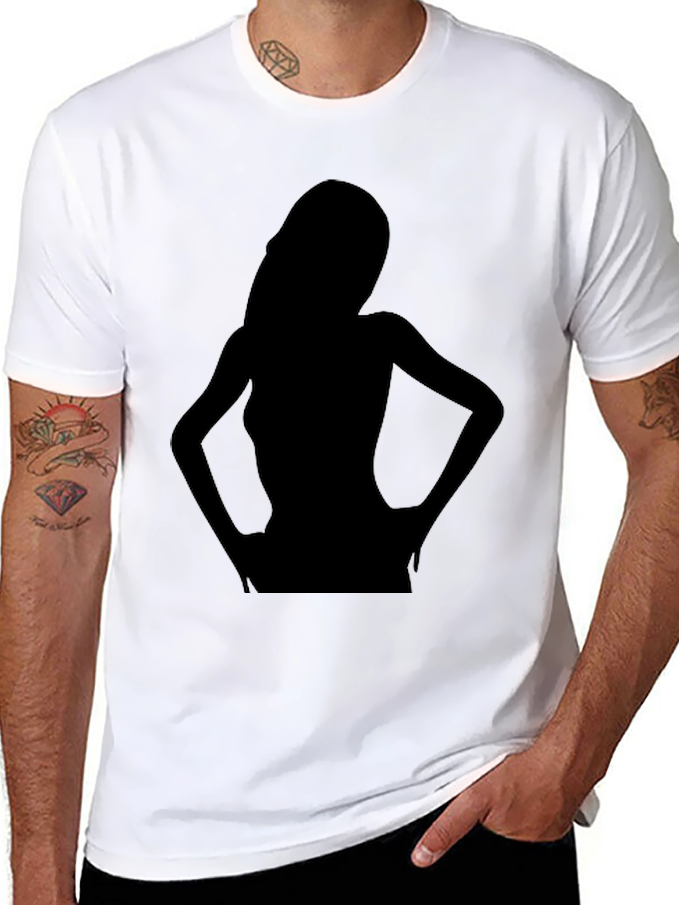 Silhouette Graphic Tee - Black T-Shirt