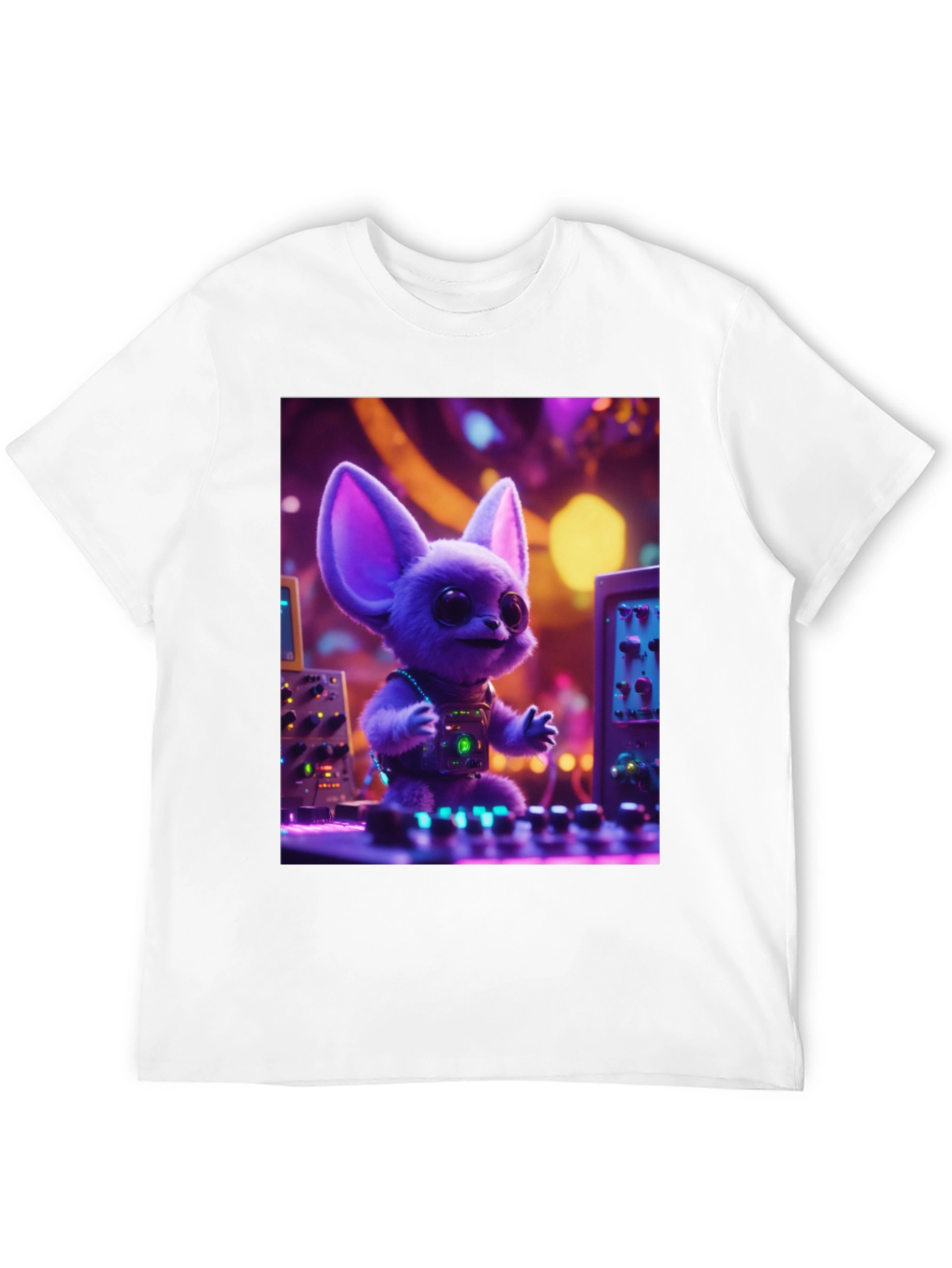 DJ Fennec Fox Graphic Tee - Party Animal Vibes!