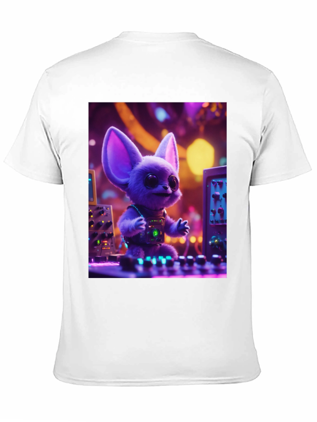 DJ Fennec Fox Graphic Tee - Party Animal Vibes!