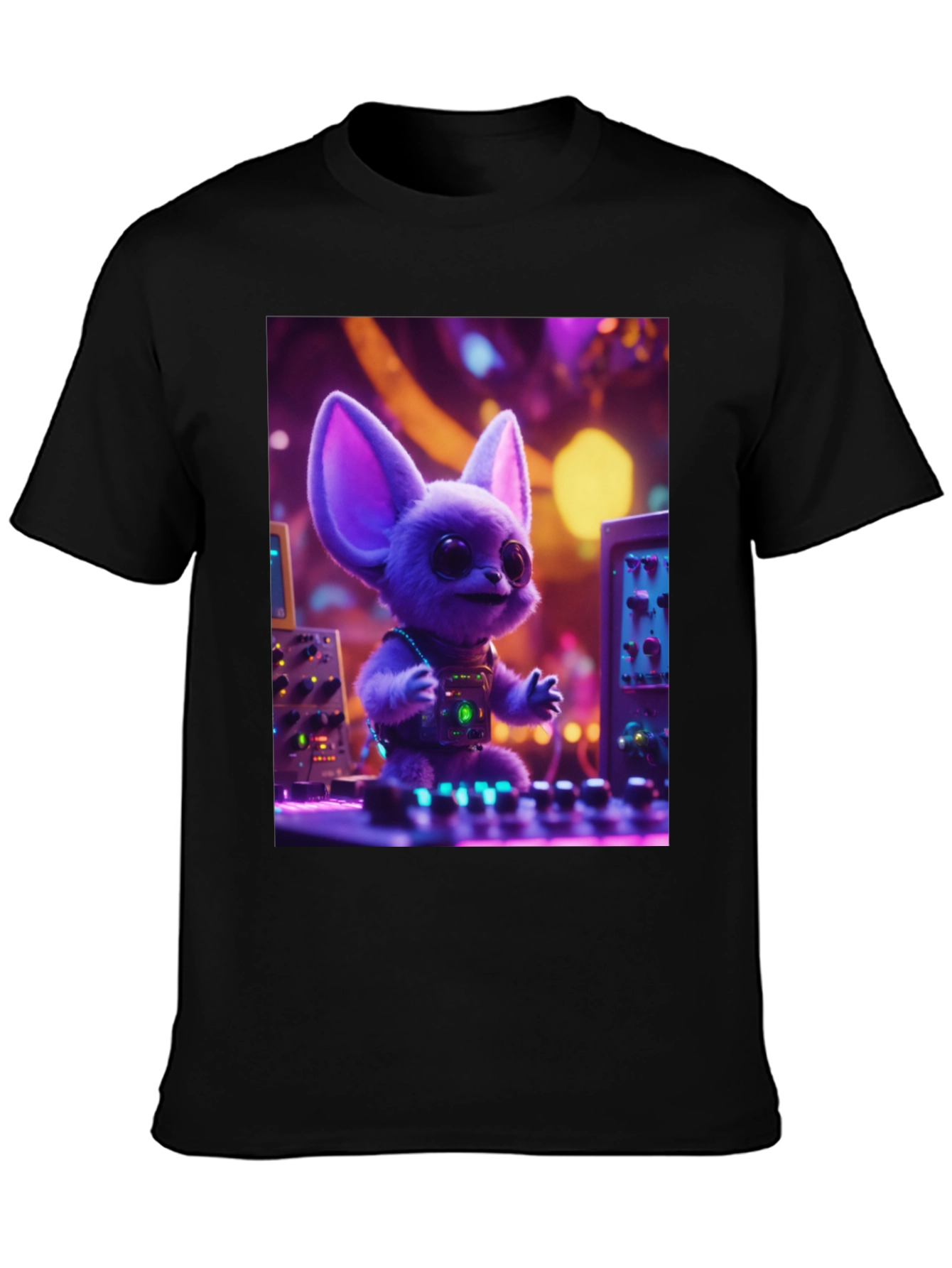 DJ Fennec Fox Graphic Tee - Party Animal Vibes!