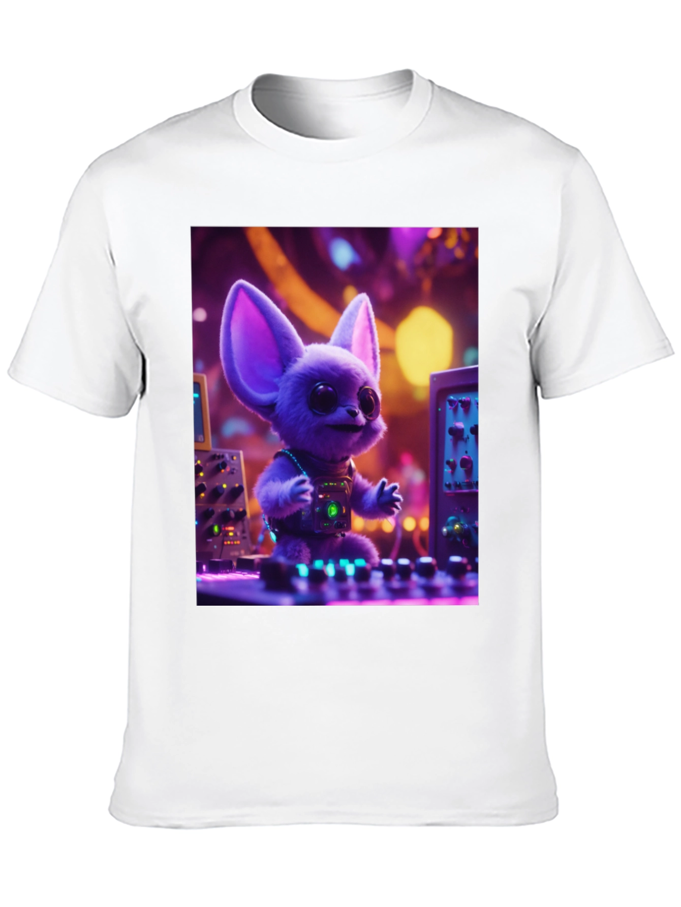 DJ Fennec Fox Graphic Tee - Party Animal Vibes!