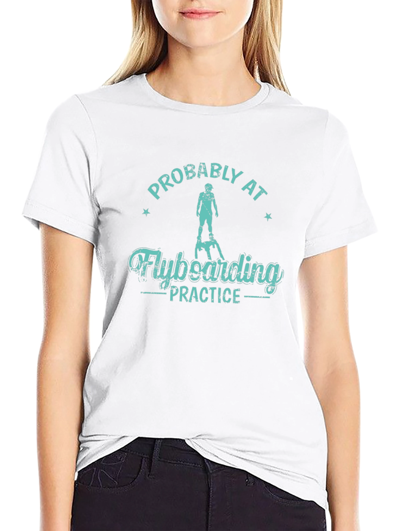 Flyboarding Practice T-Shirt - Novelty Graphic Tee