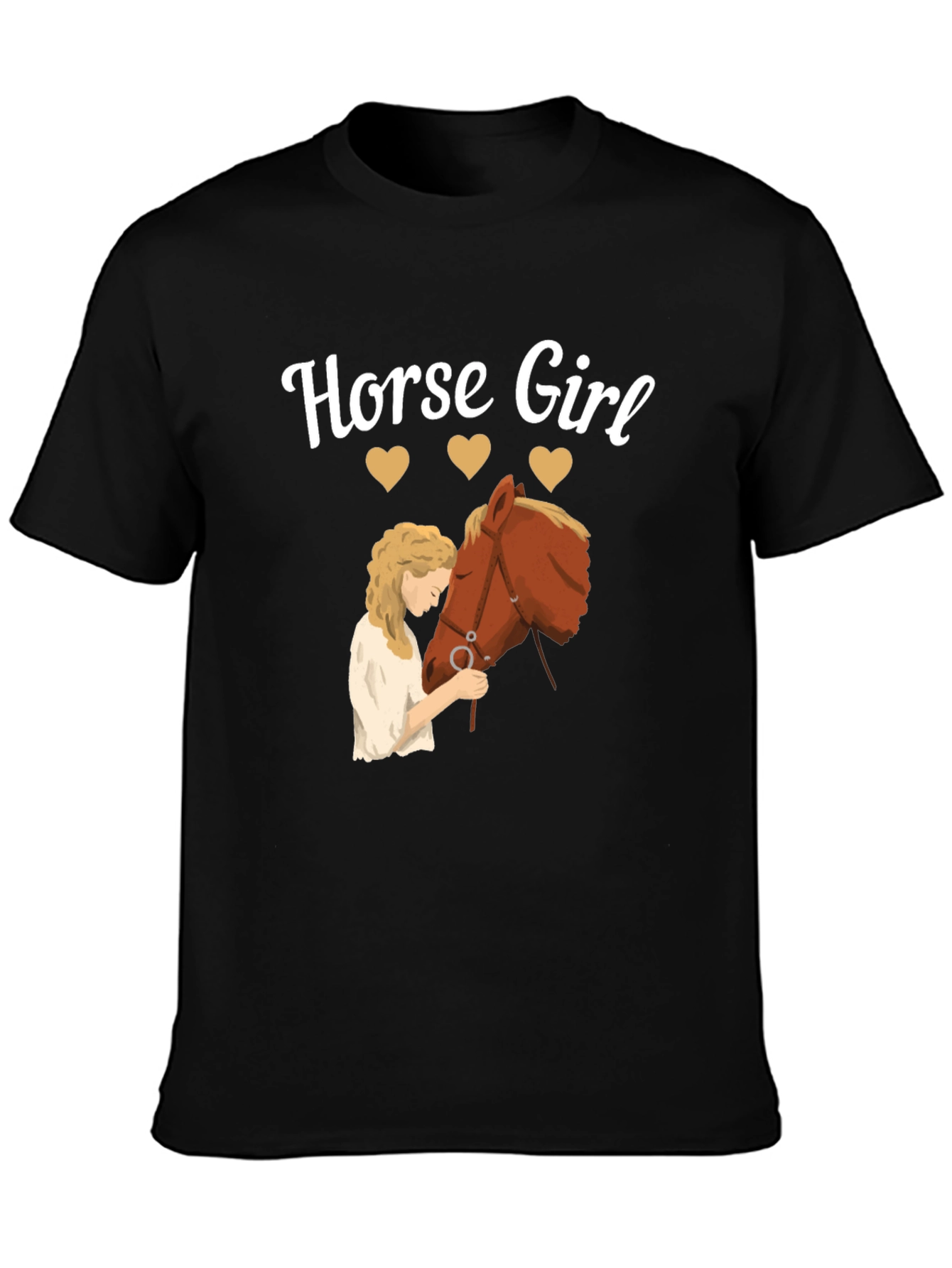 Horse Girl Graphic Tee - Equestrian Lover Shirt