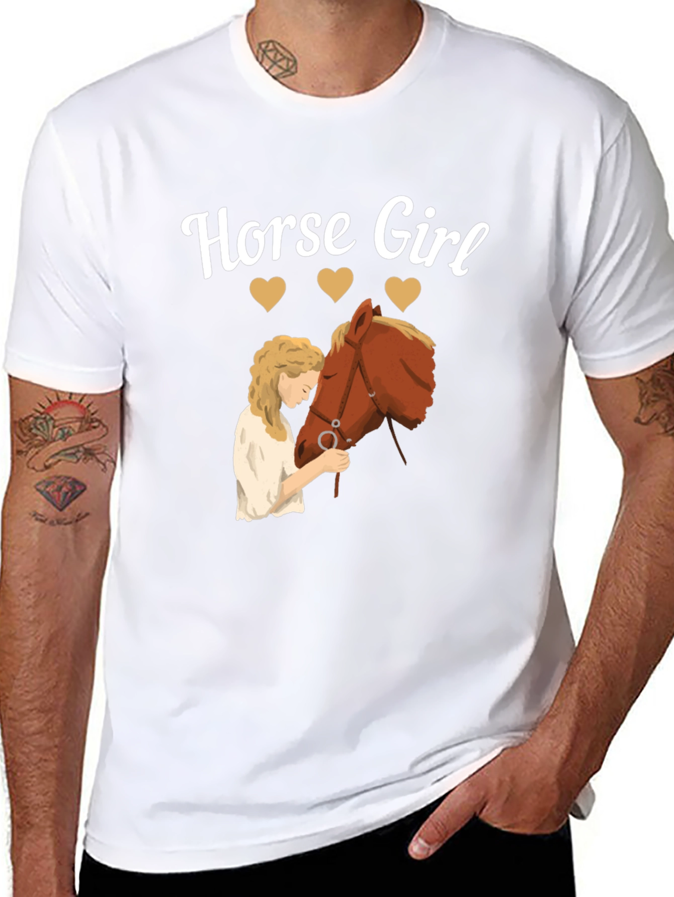 Horse Girl Graphic Tee - Equestrian Lover Shirt