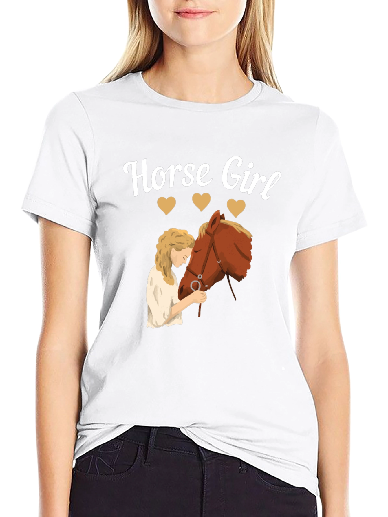 Horse Girl Graphic Tee - Equestrian Lover Shirt