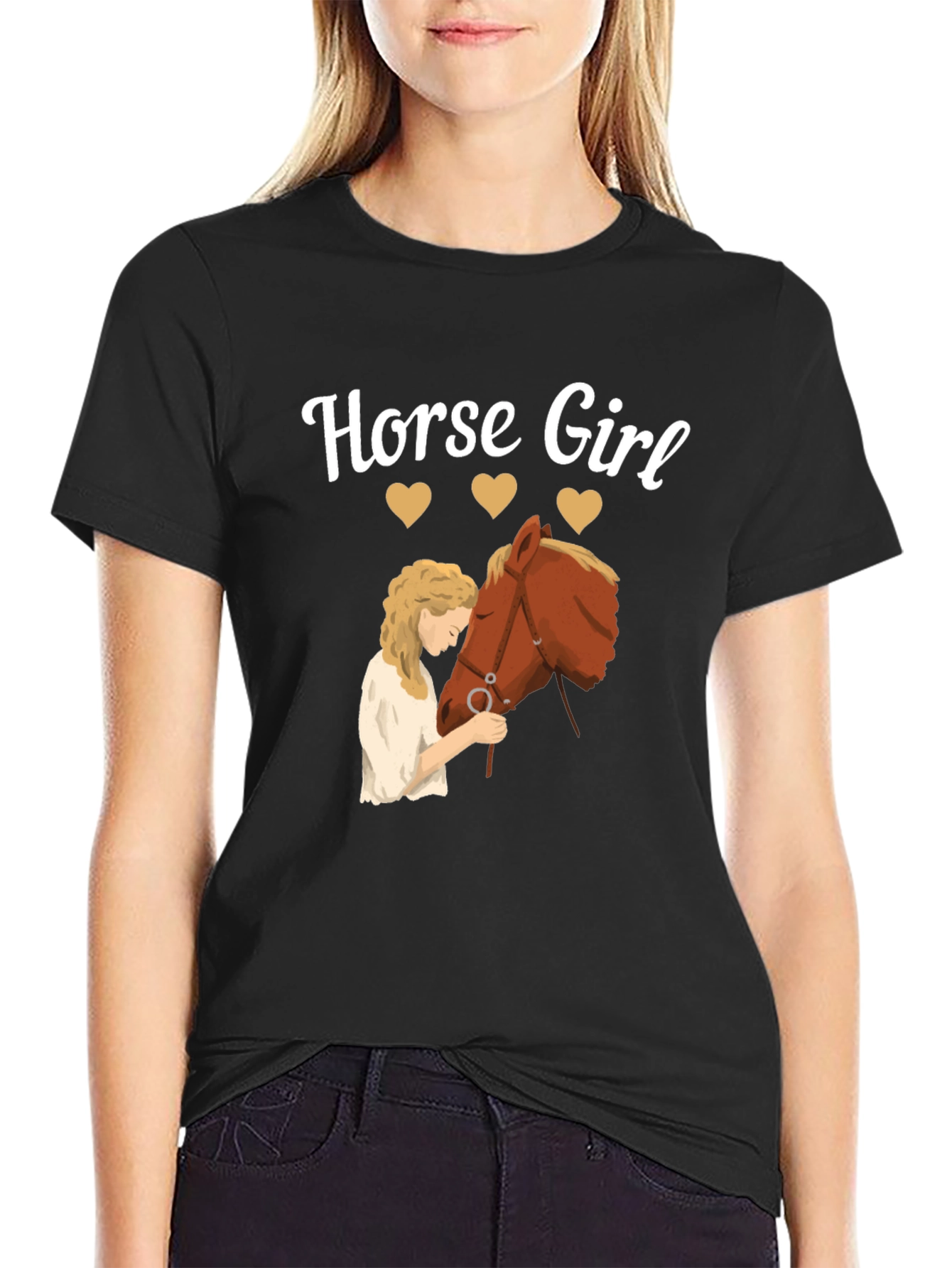 Horse Girl Graphic Tee - Equestrian Lover Shirt