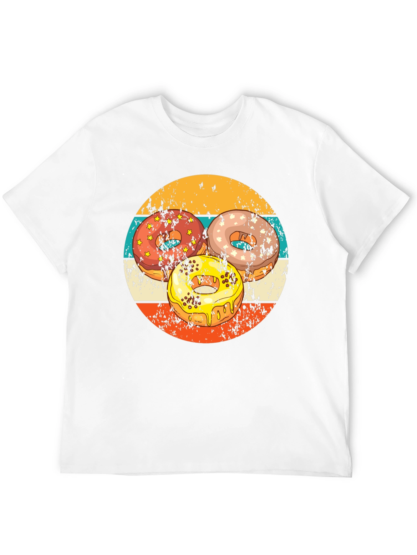 Retro Donut T-Shirt - Sweet Treat Design
