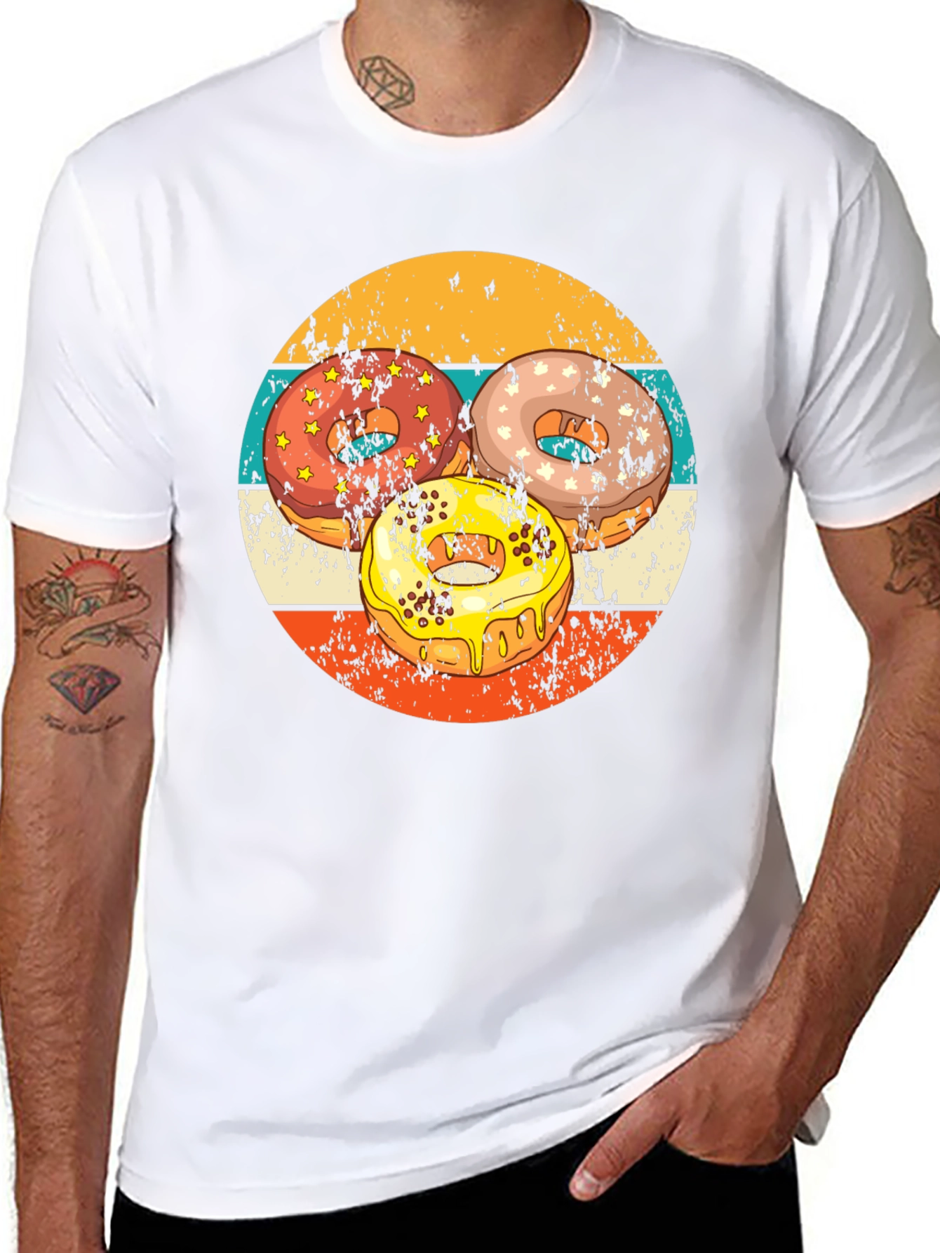 Retro Donut T-Shirt - Sweet Treat Design