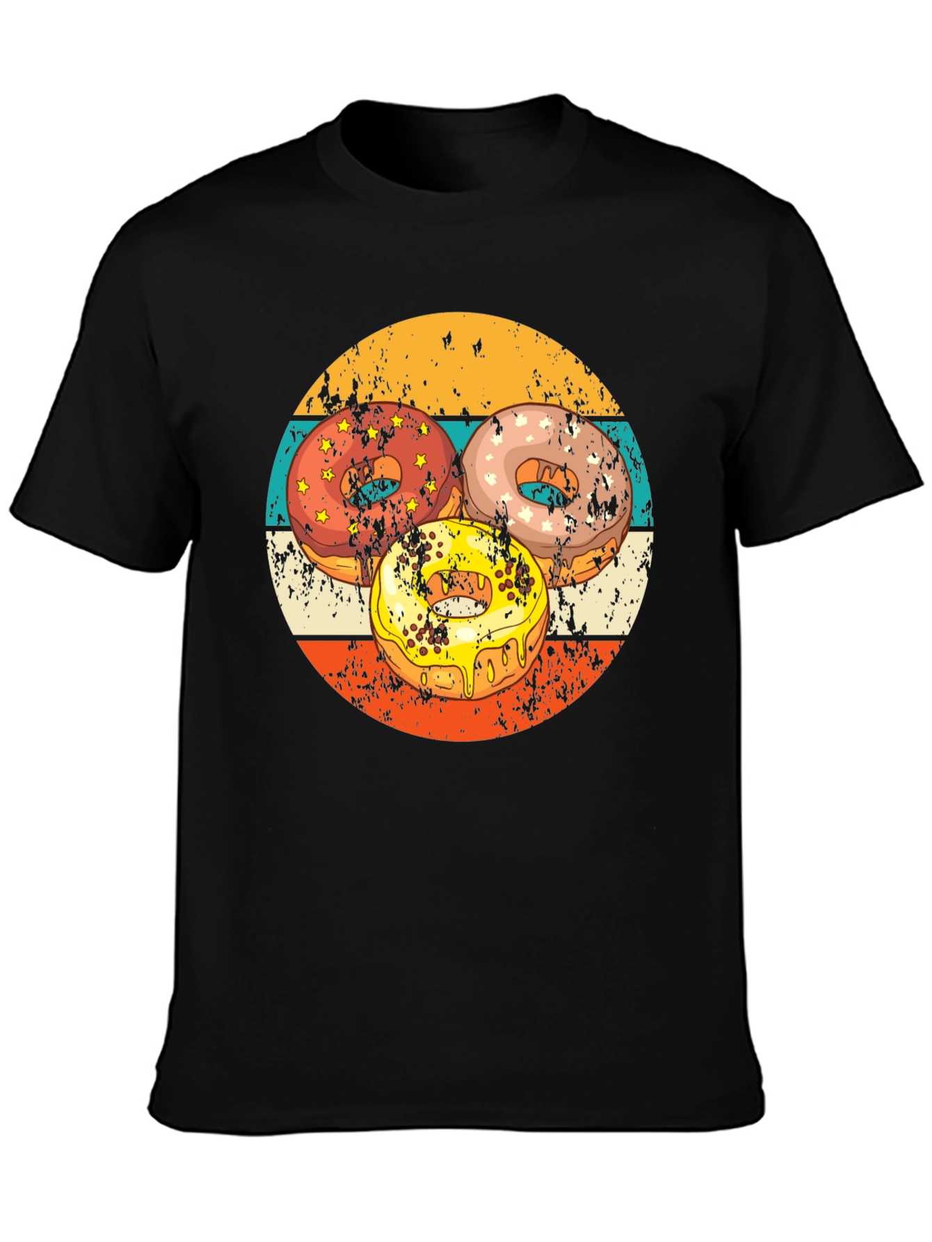 Retro Donut T-Shirt - Sweet Treat Design