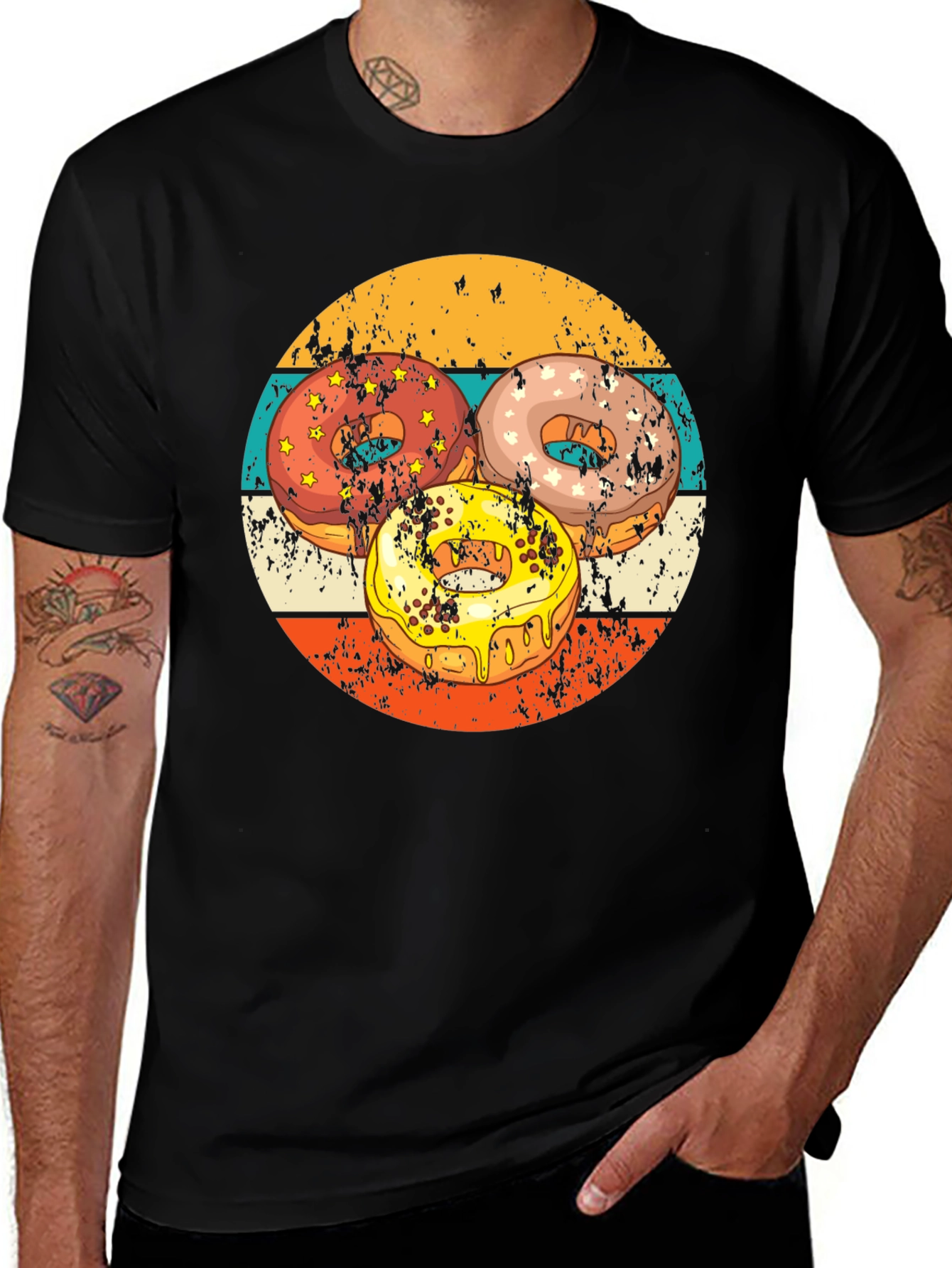 Retro Donut T-Shirt - Sweet Treat Design