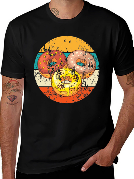 Retro Donut T-Shirt - Sweet Treat Design