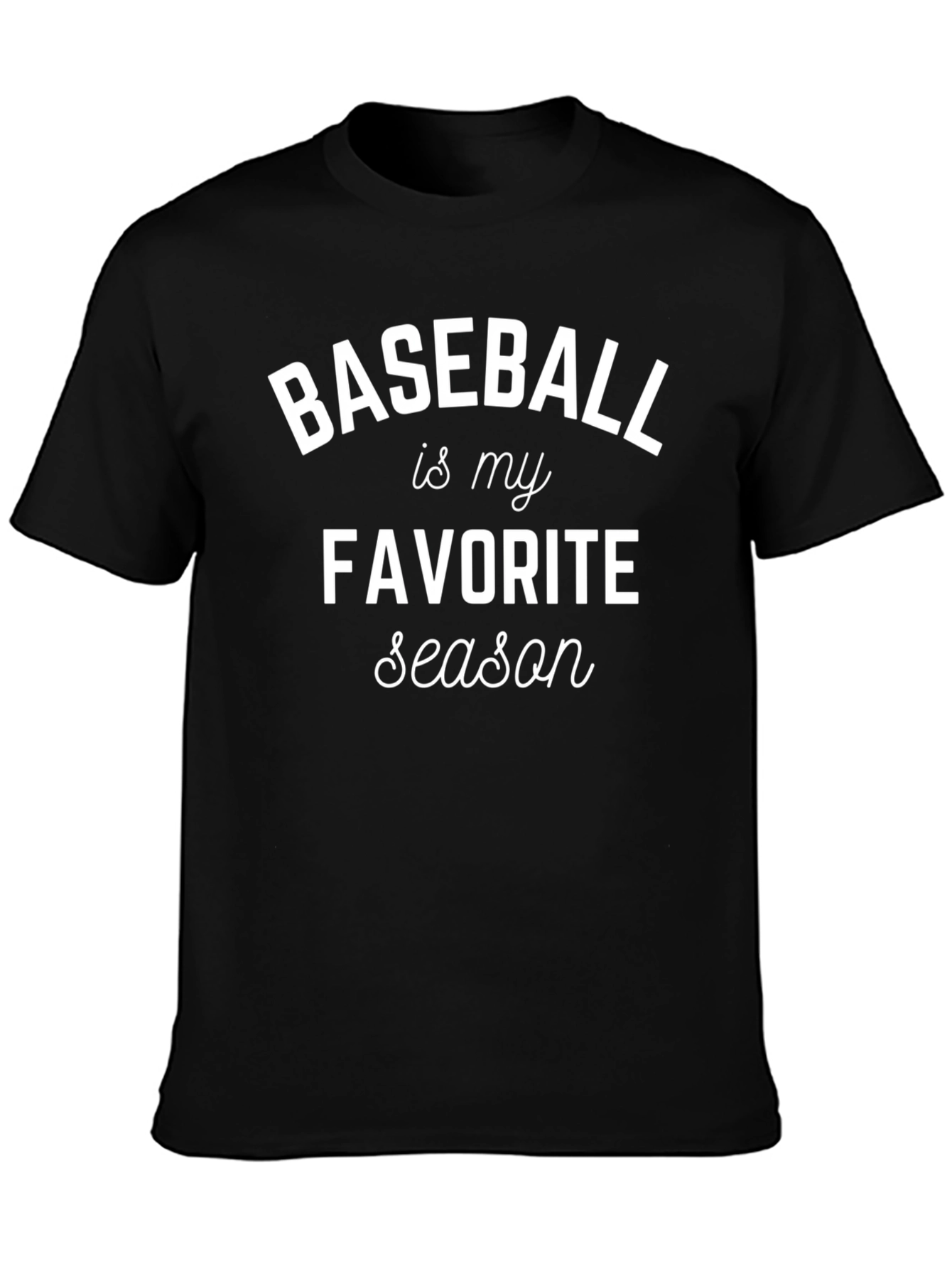Baseball Is My Favorite Season Graphic Tee