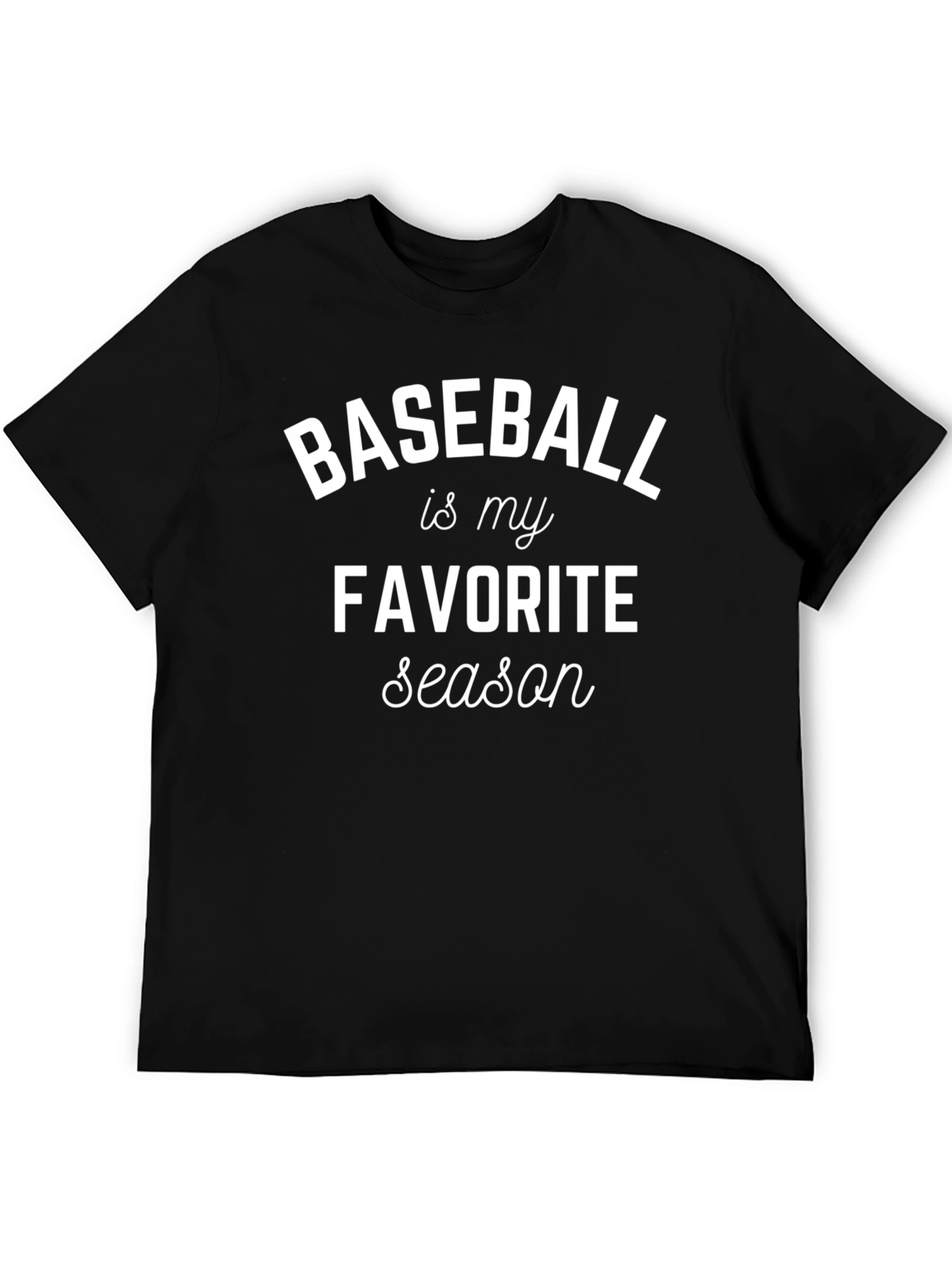 Baseball Is My Favorite Season Graphic Tee