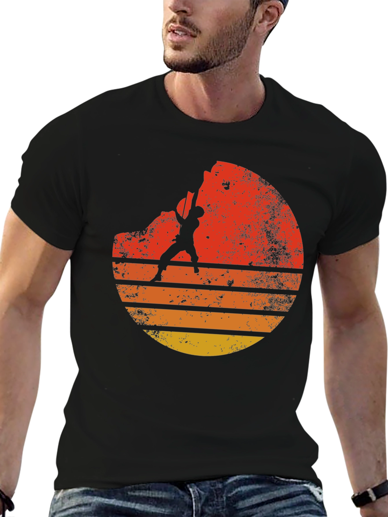 Retro Rock Climbing T-Shirt