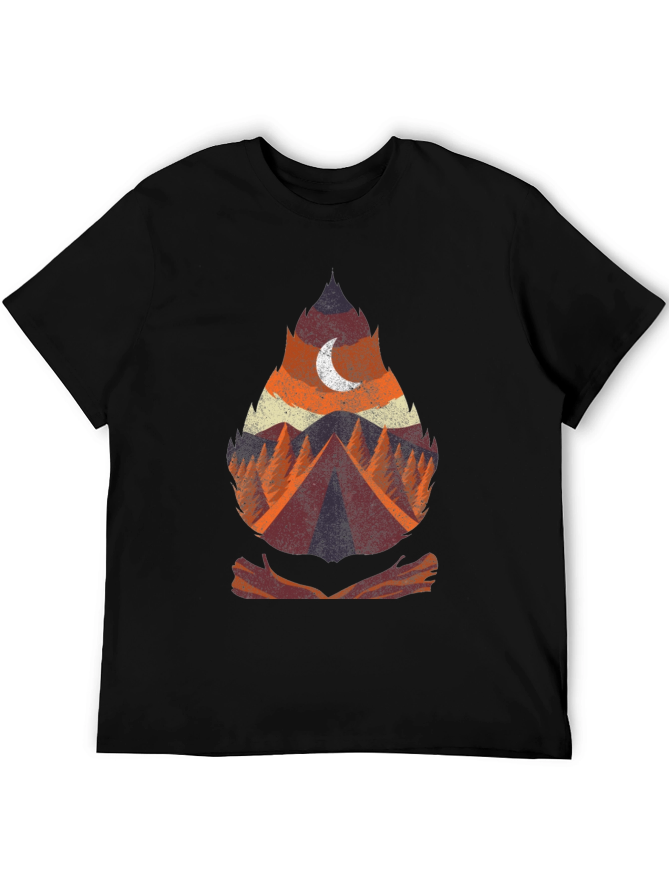 Nature Adventure Graphic Tee - Camping Theme