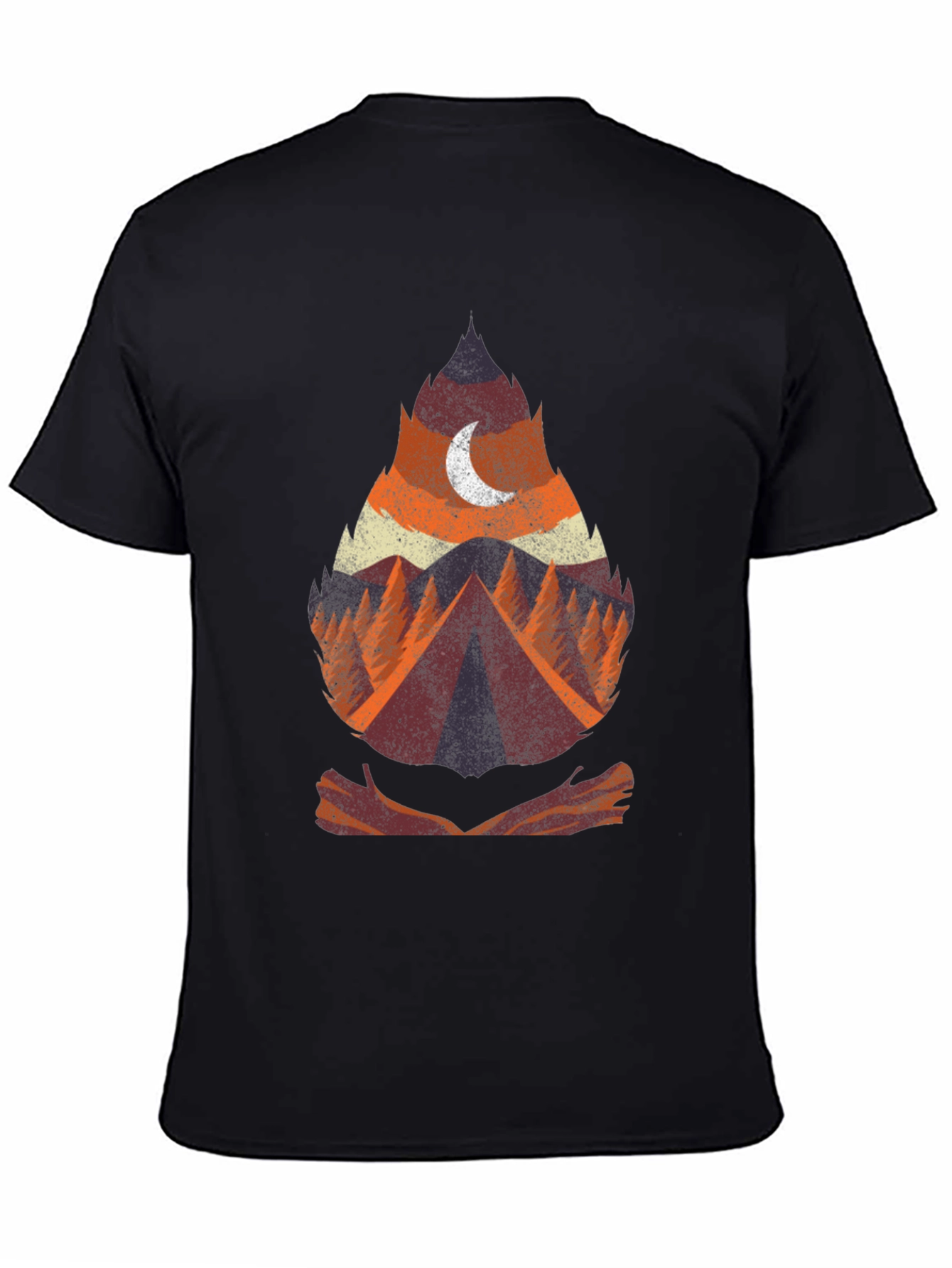 Nature Adventure Graphic Tee - Camping Theme