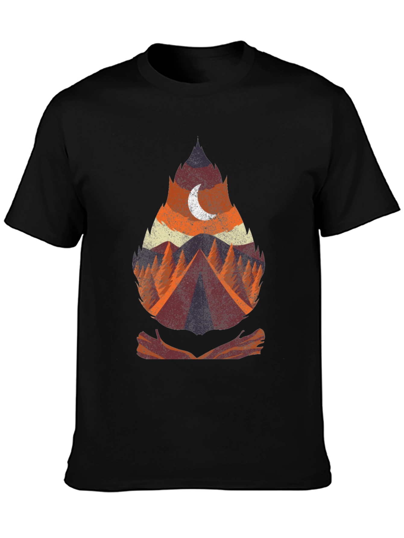 Nature Adventure Graphic Tee - Camping Theme