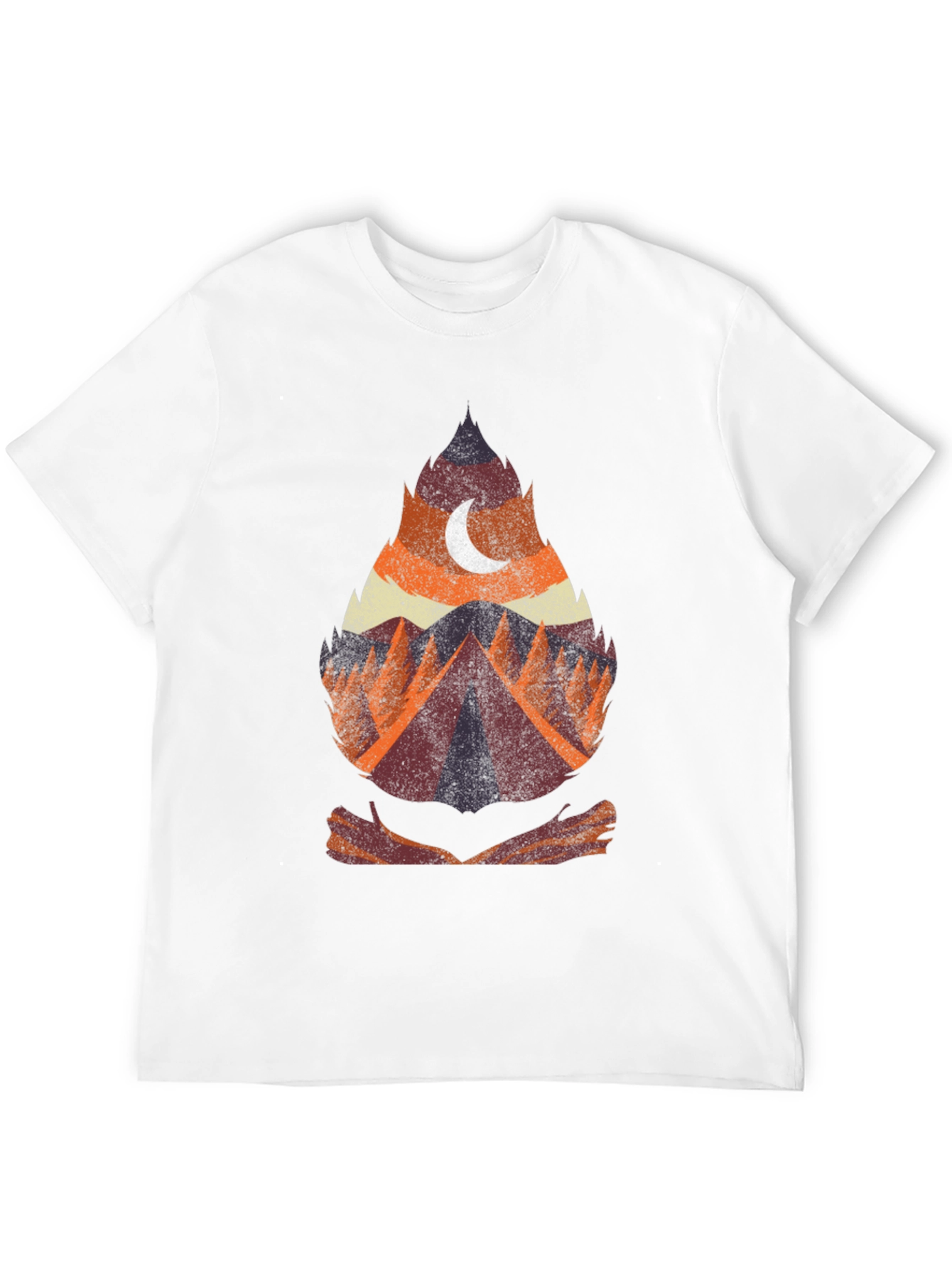 Nature Adventure Graphic Tee - Camping Theme