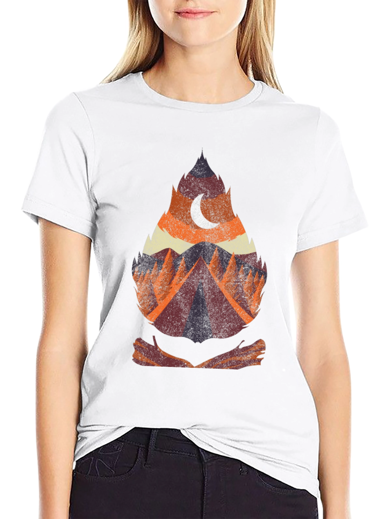 Nature Adventure Graphic Tee - Camping Theme
