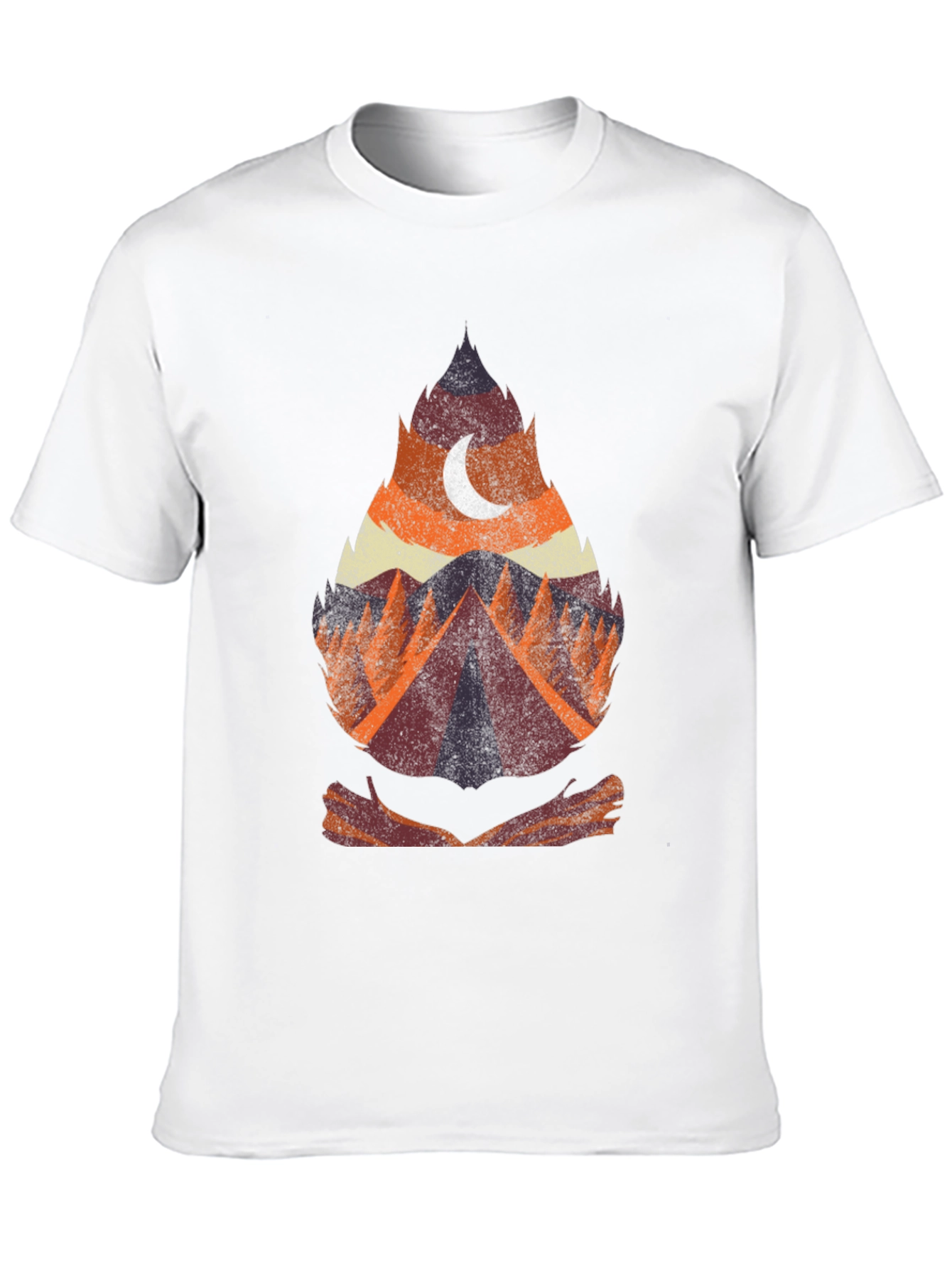 Nature Adventure Graphic Tee - Camping Theme