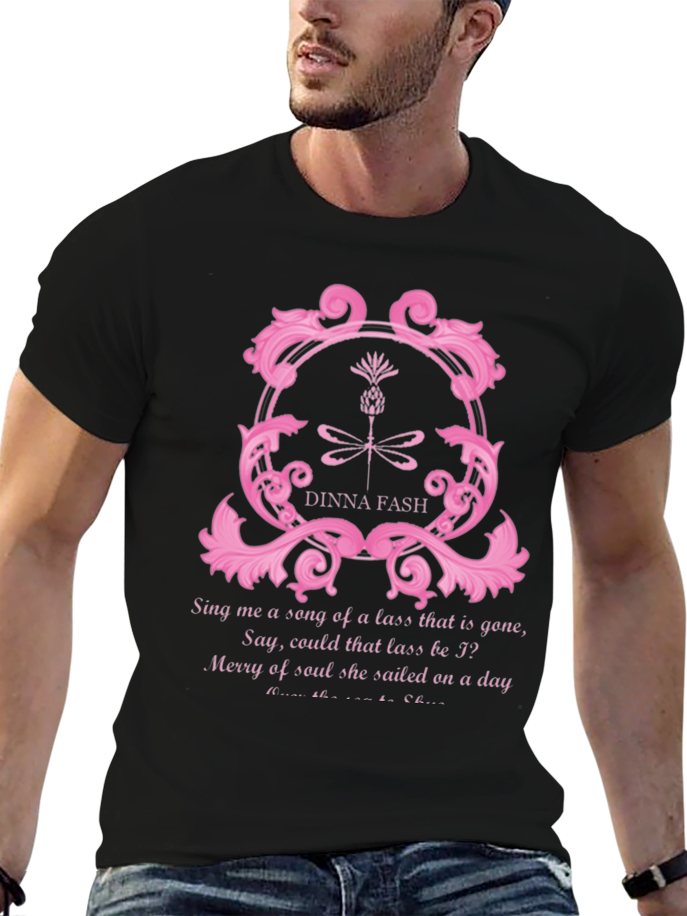 Dinna Fash Graphic Tee - Scottish Lass Song T-Shirt