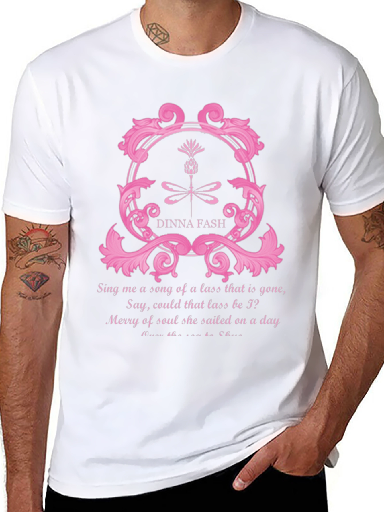 Dinna Fash Graphic Tee - Scottish Lass Song T-Shirt
