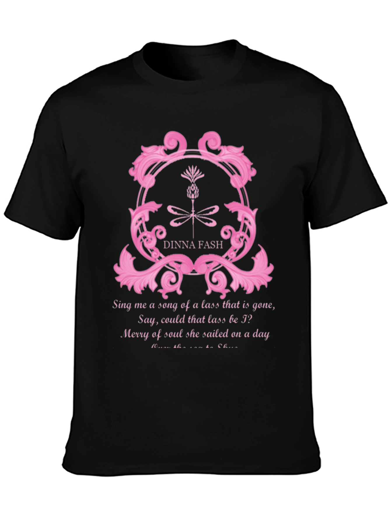 Dinna Fash Graphic Tee - Scottish Lass Song T-Shirt