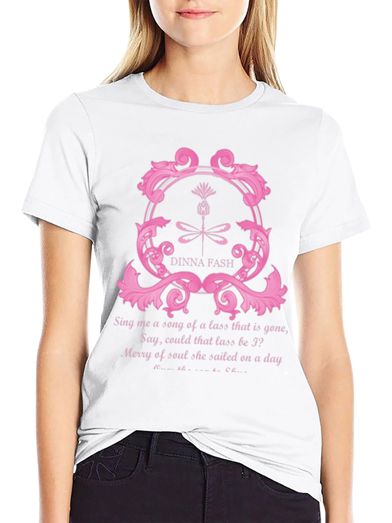Dinna Fash Graphic Tee - Scottish Lass Song T-Shirt