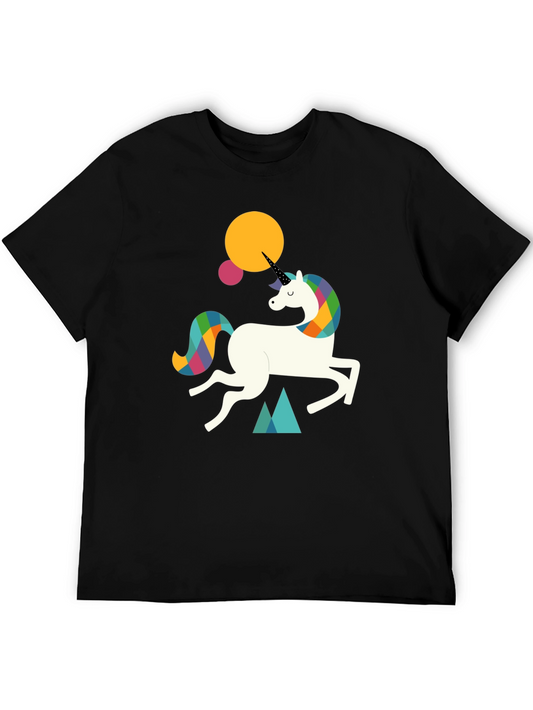 Unicorn Graphic Tee - Fun & Stylish Black T-Shirt