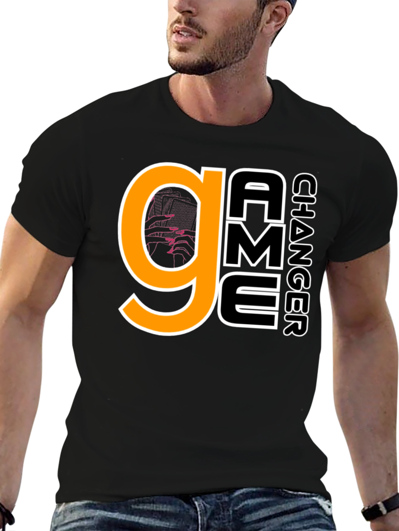 Game Changer Graphic T-Shirt - Casual Black Tee