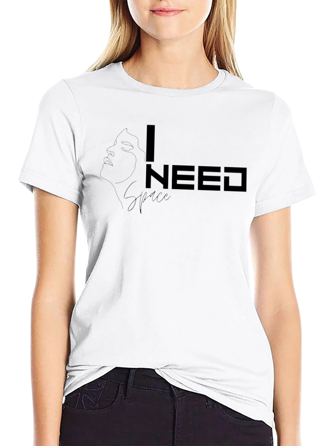 I NEED Black Graphic Tee