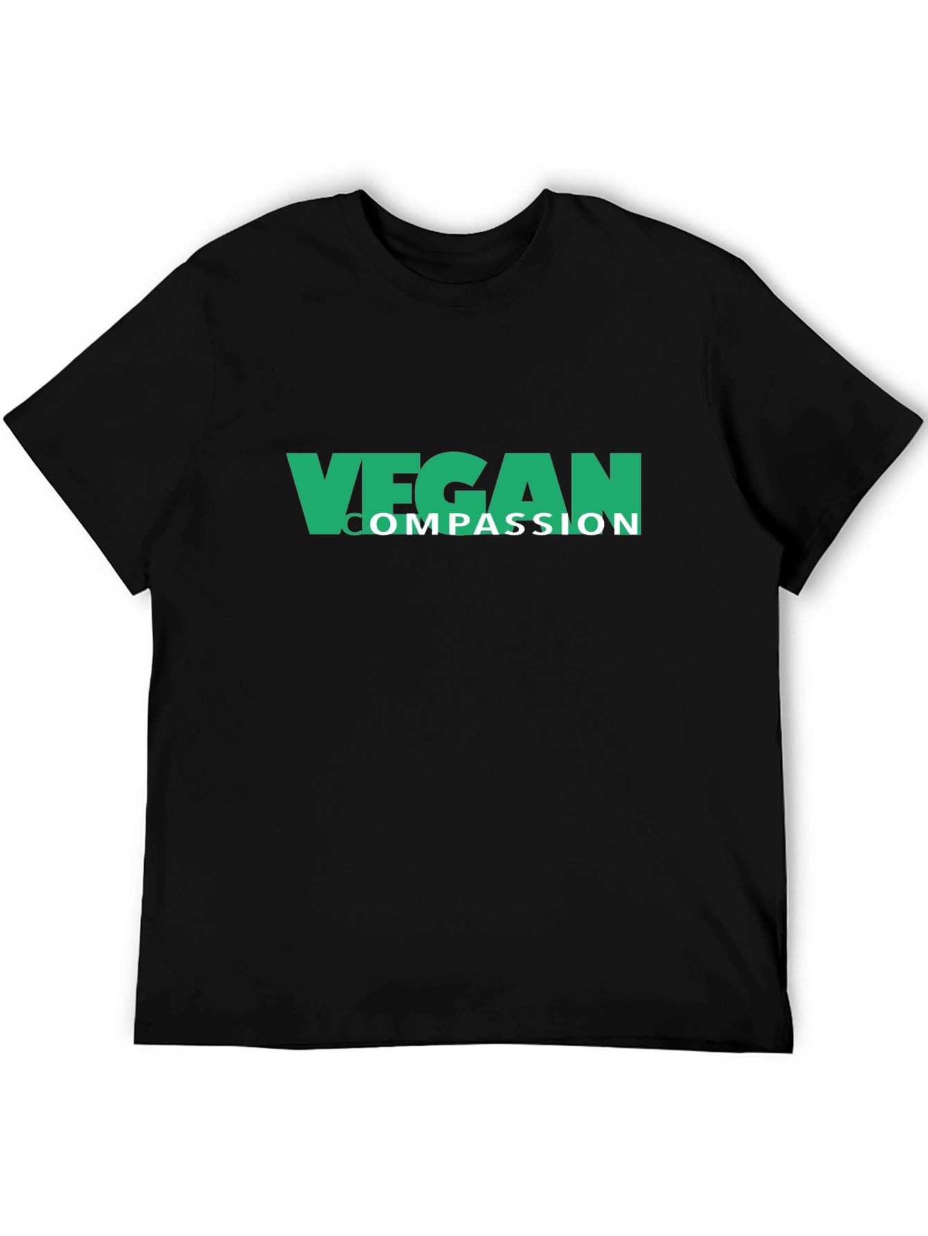Vegan Compassion Black T-Shirt - Mens