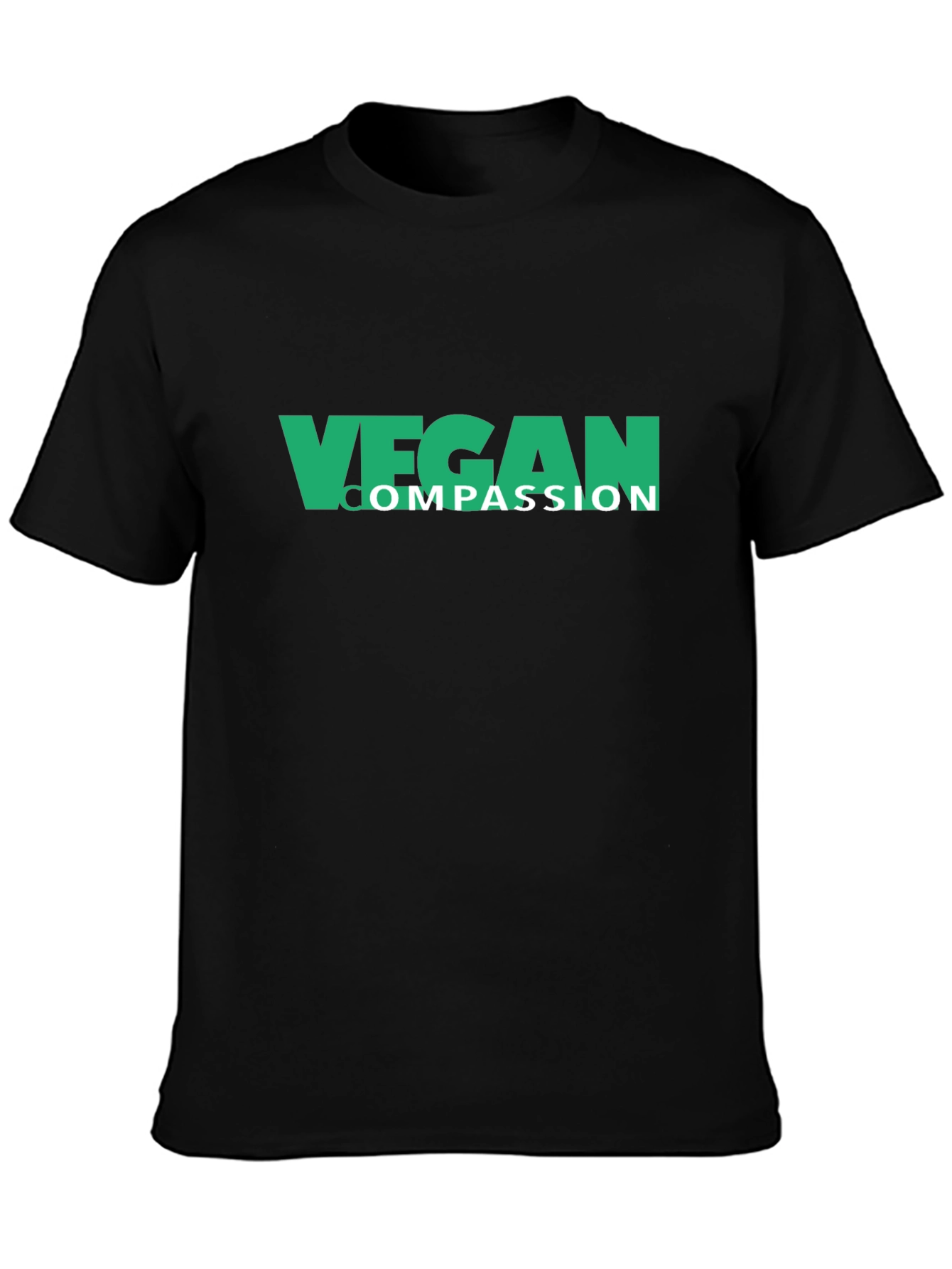 Vegan Compassion Black T-Shirt - Mens