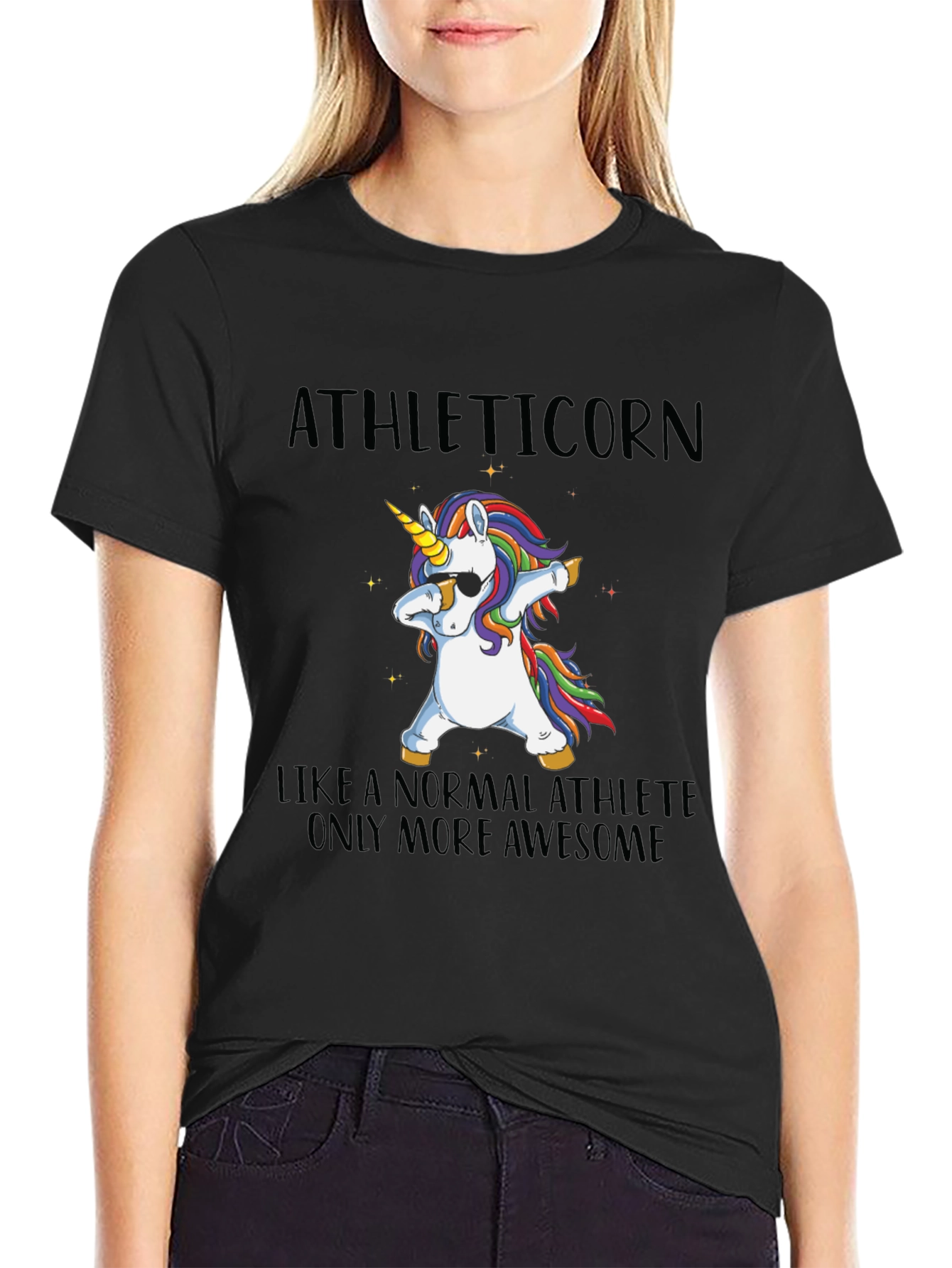 Athleticorn Unicorn Dabbing T-Shirt