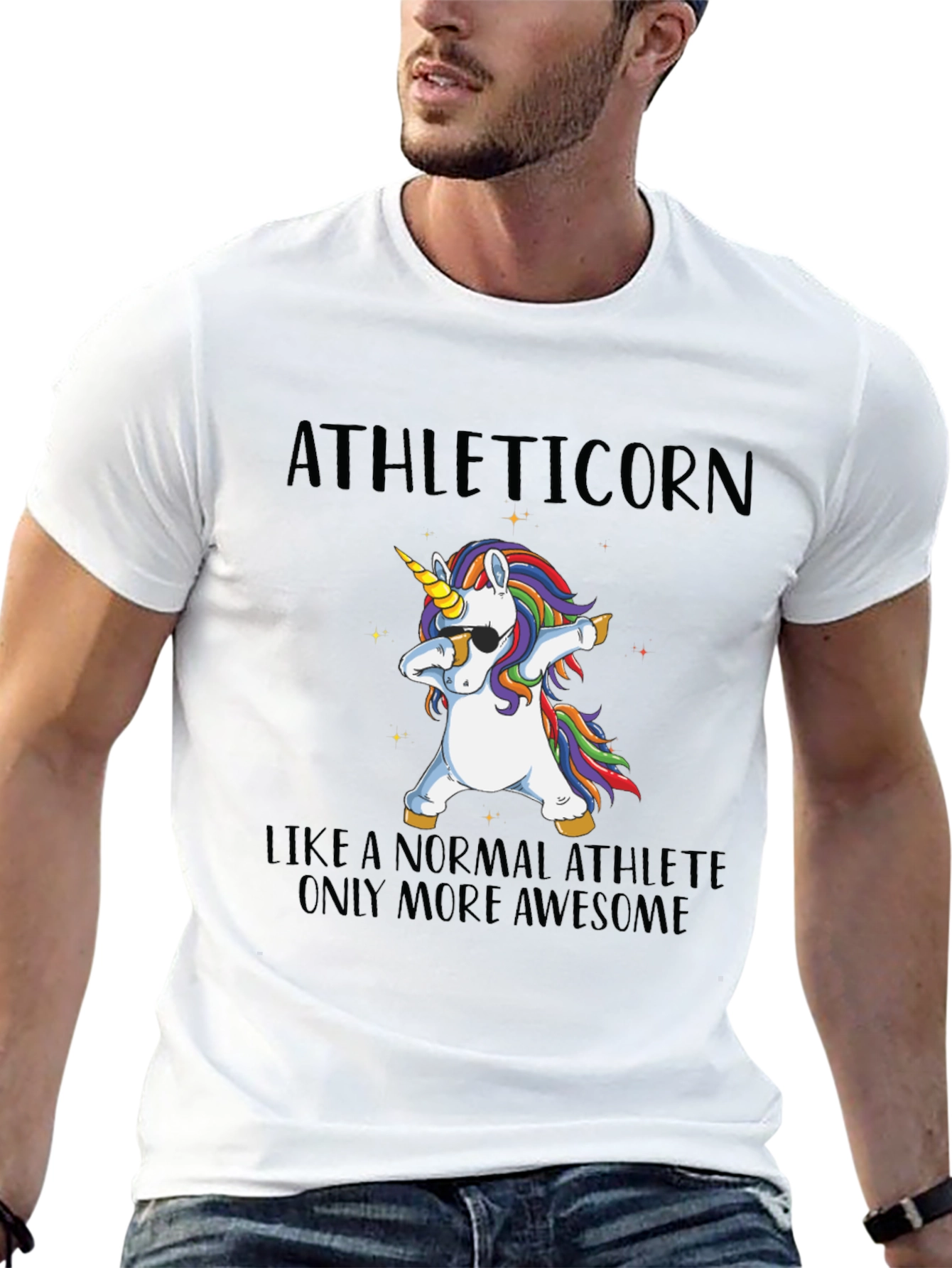 Athleticorn Unicorn Dabbing T-Shirt