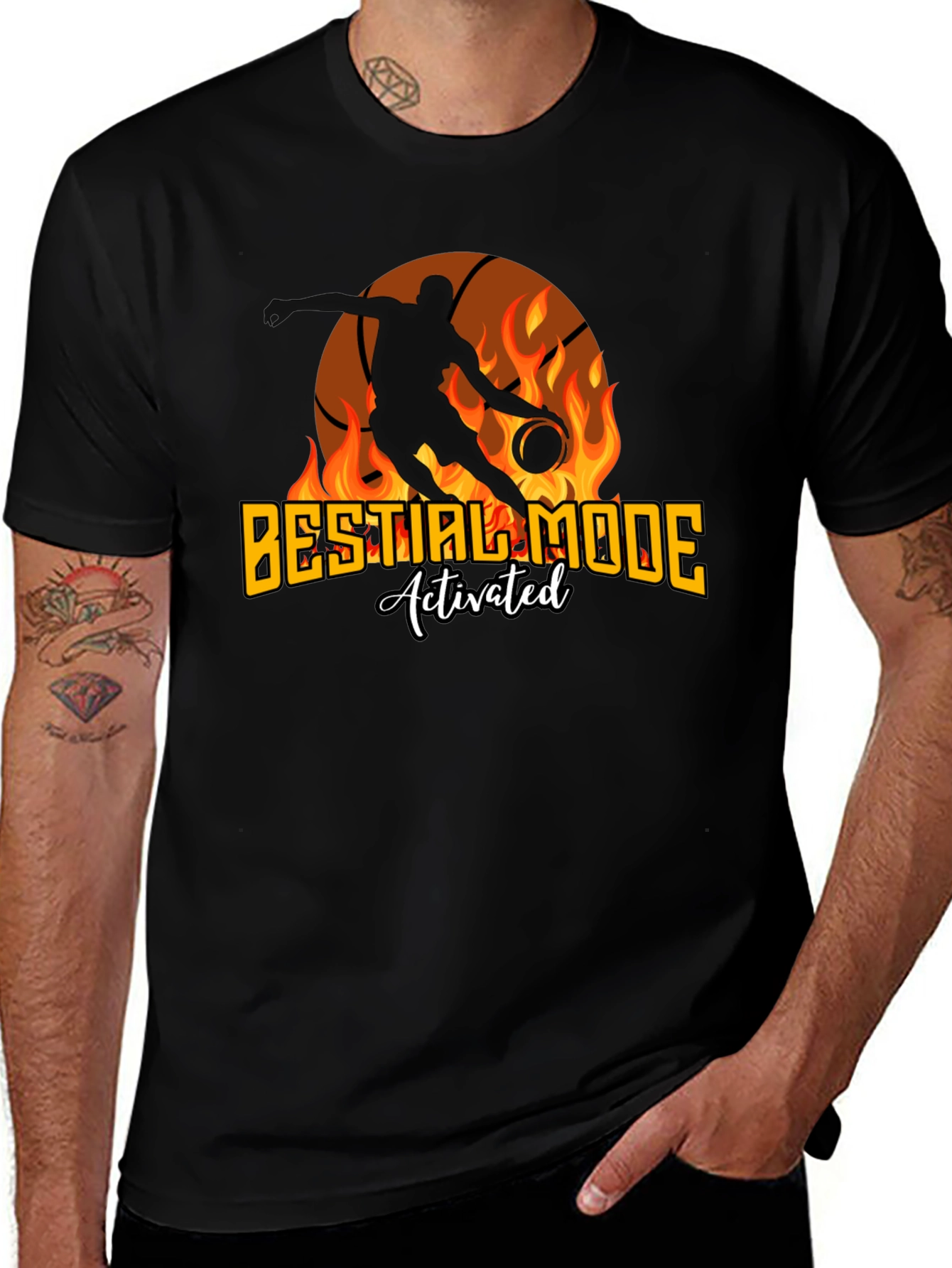 Beastial Mode Activated Basketball T-Shirt