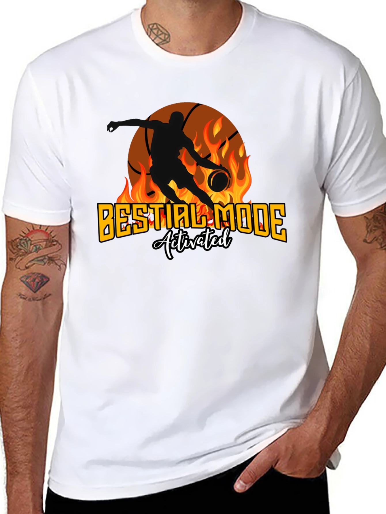 Beastial Mode Activated Basketball T-Shirt