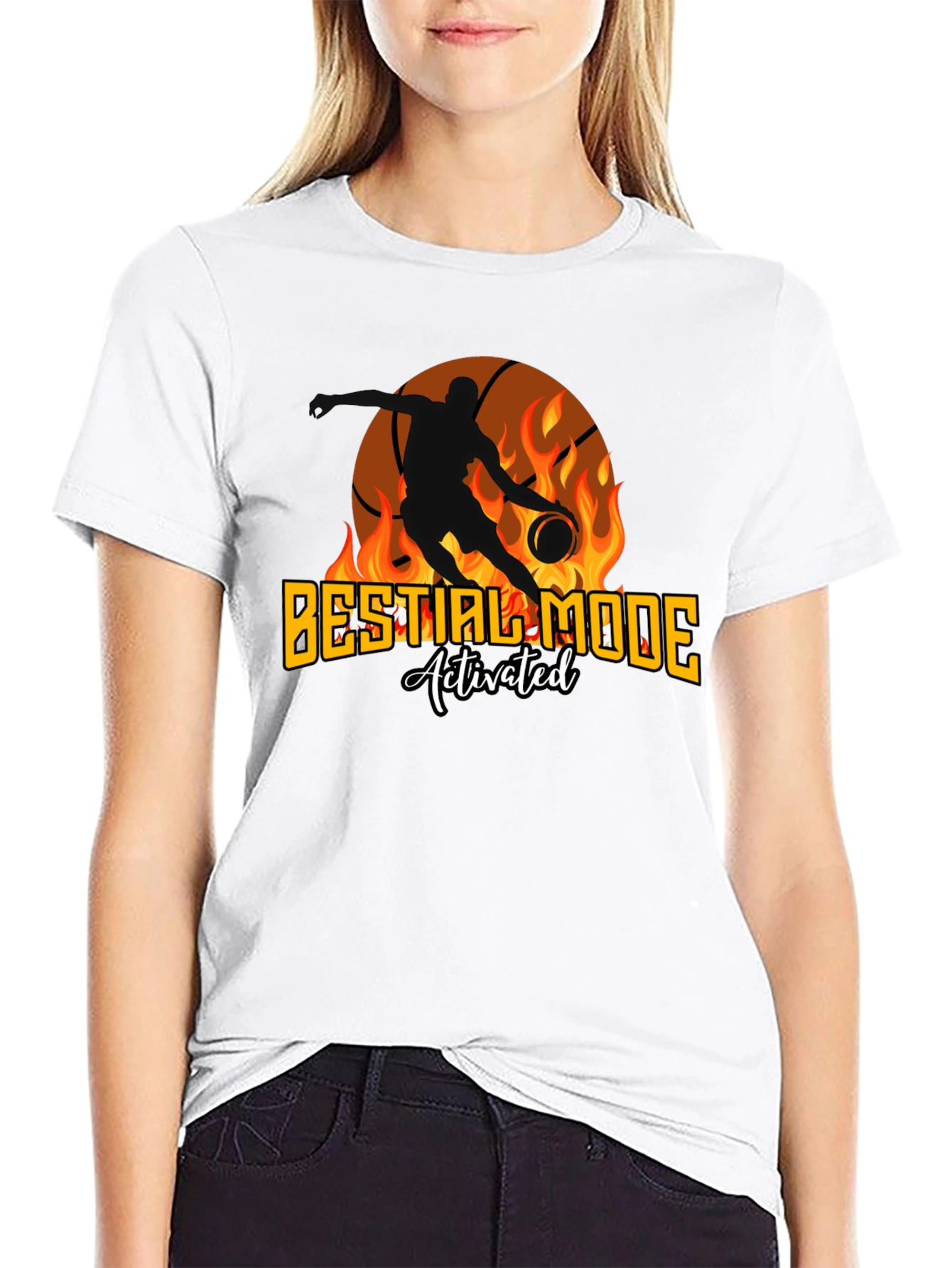 Beastial Mode Activated Basketball T-Shirt
