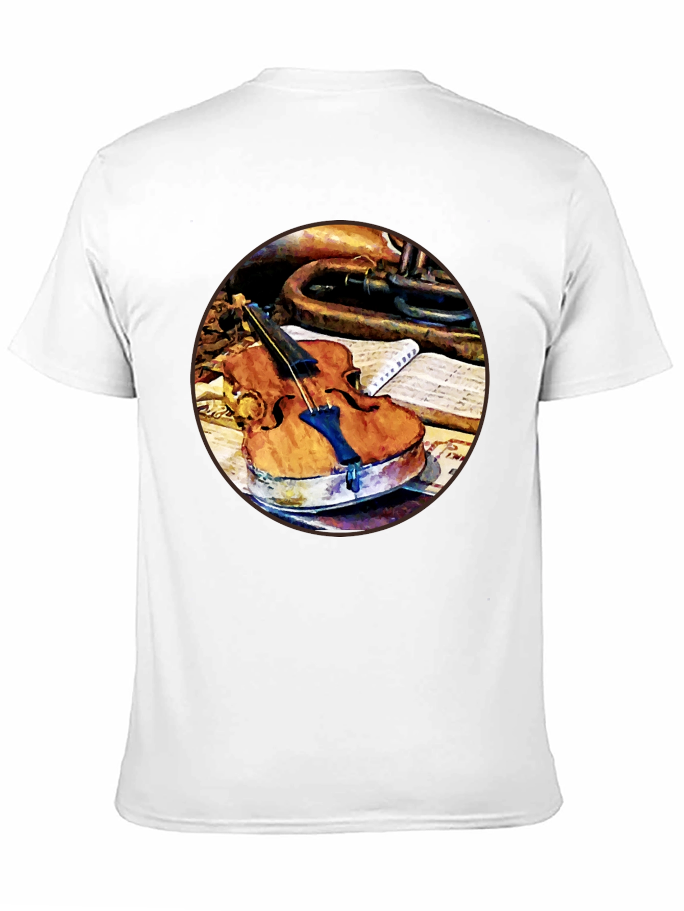 Violin and Trumpet Graphic T-Shirt