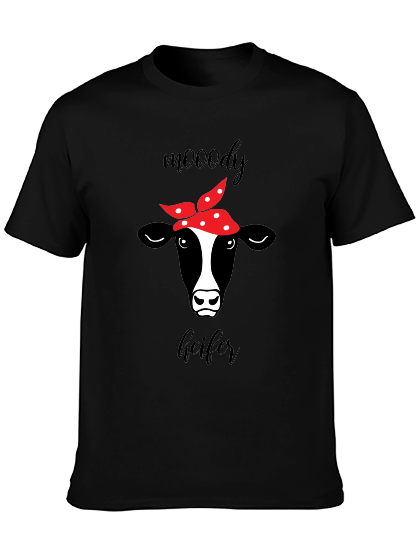 Moody Heifer Graphic T-Shirt
