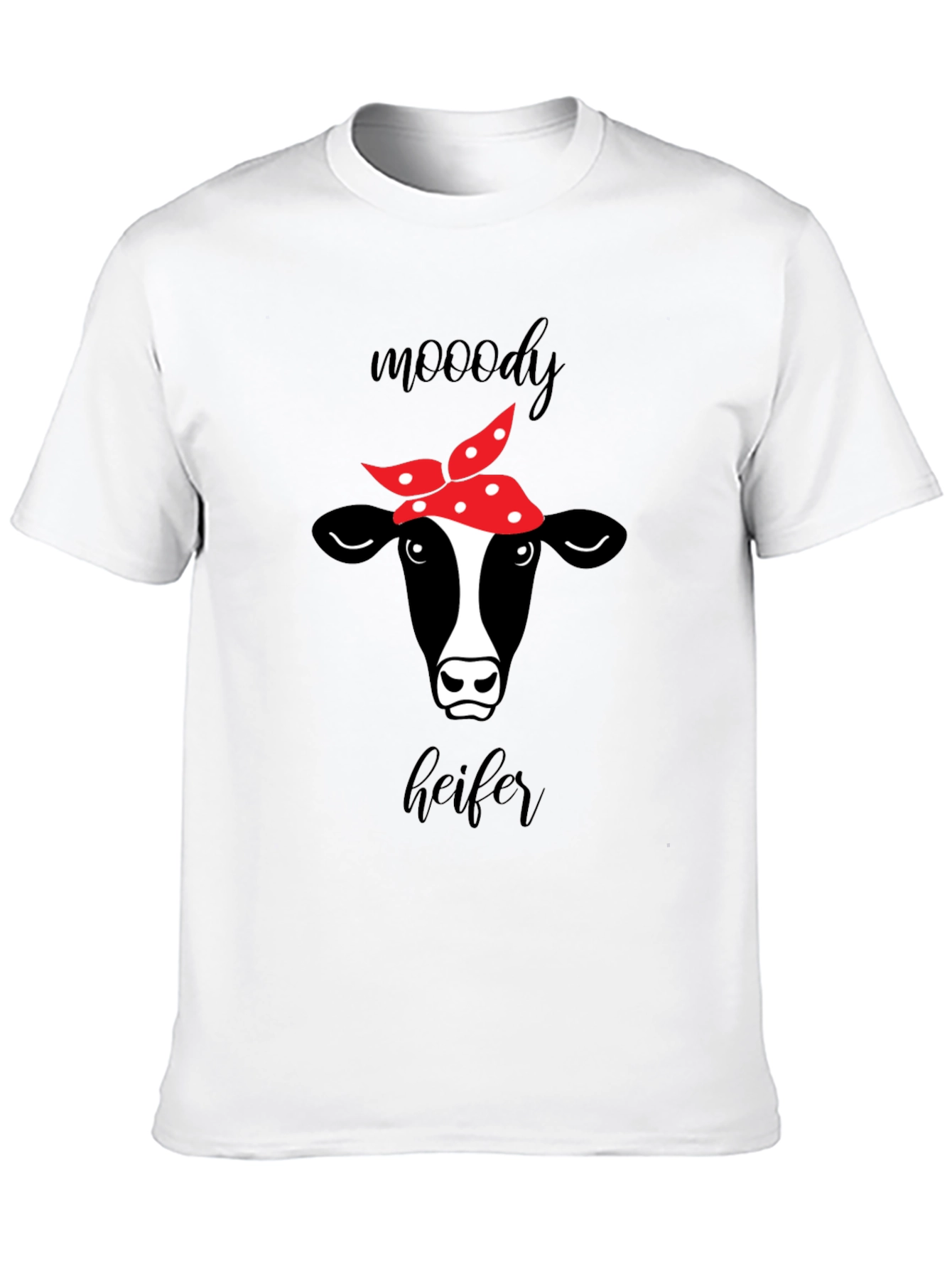 Moody Heifer Graphic T-Shirt