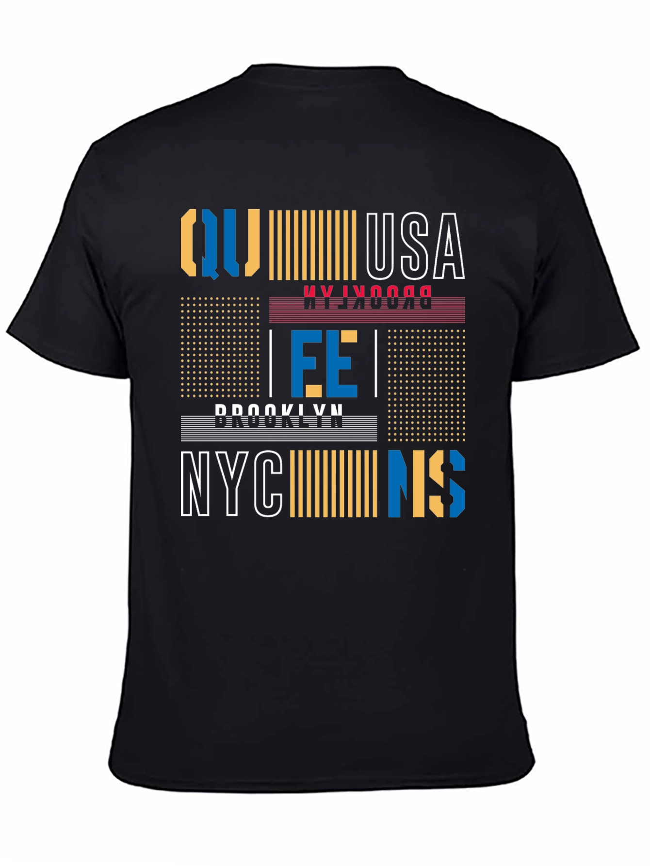 Brooklyn NYC Graphic Print Mens Black T-Shirt