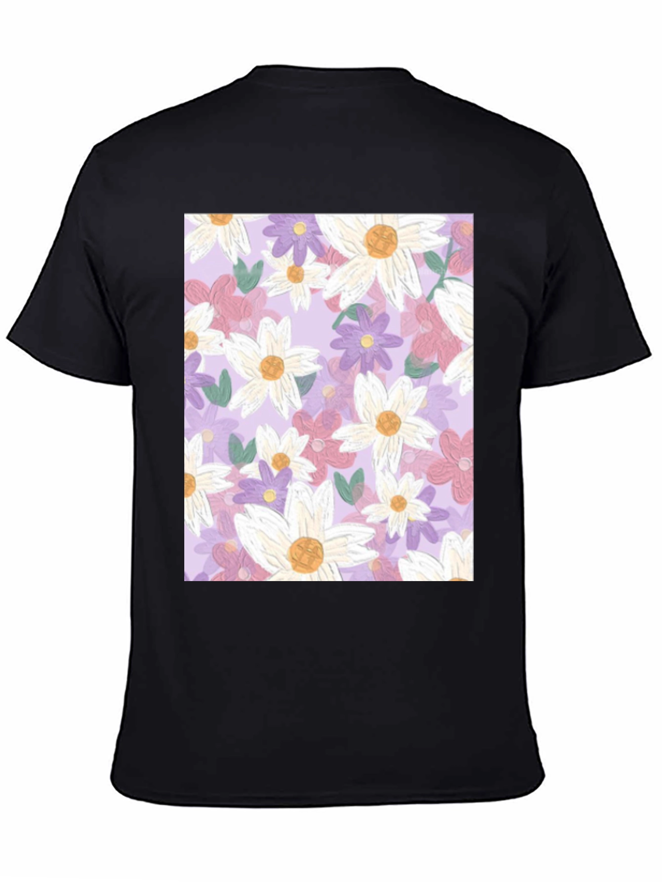 Floral Pattern Tee - Stylish Comfort