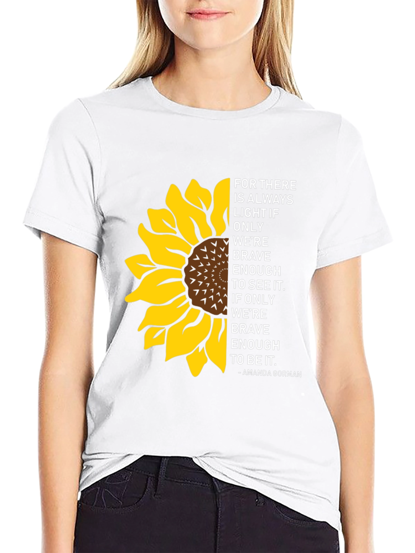 Sunflower Inspirational Quote T-Shirt