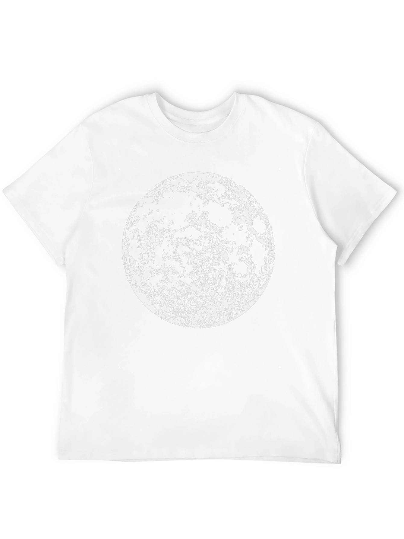 Lunar Phase Graphic Tee - Black Cotton Moon Print