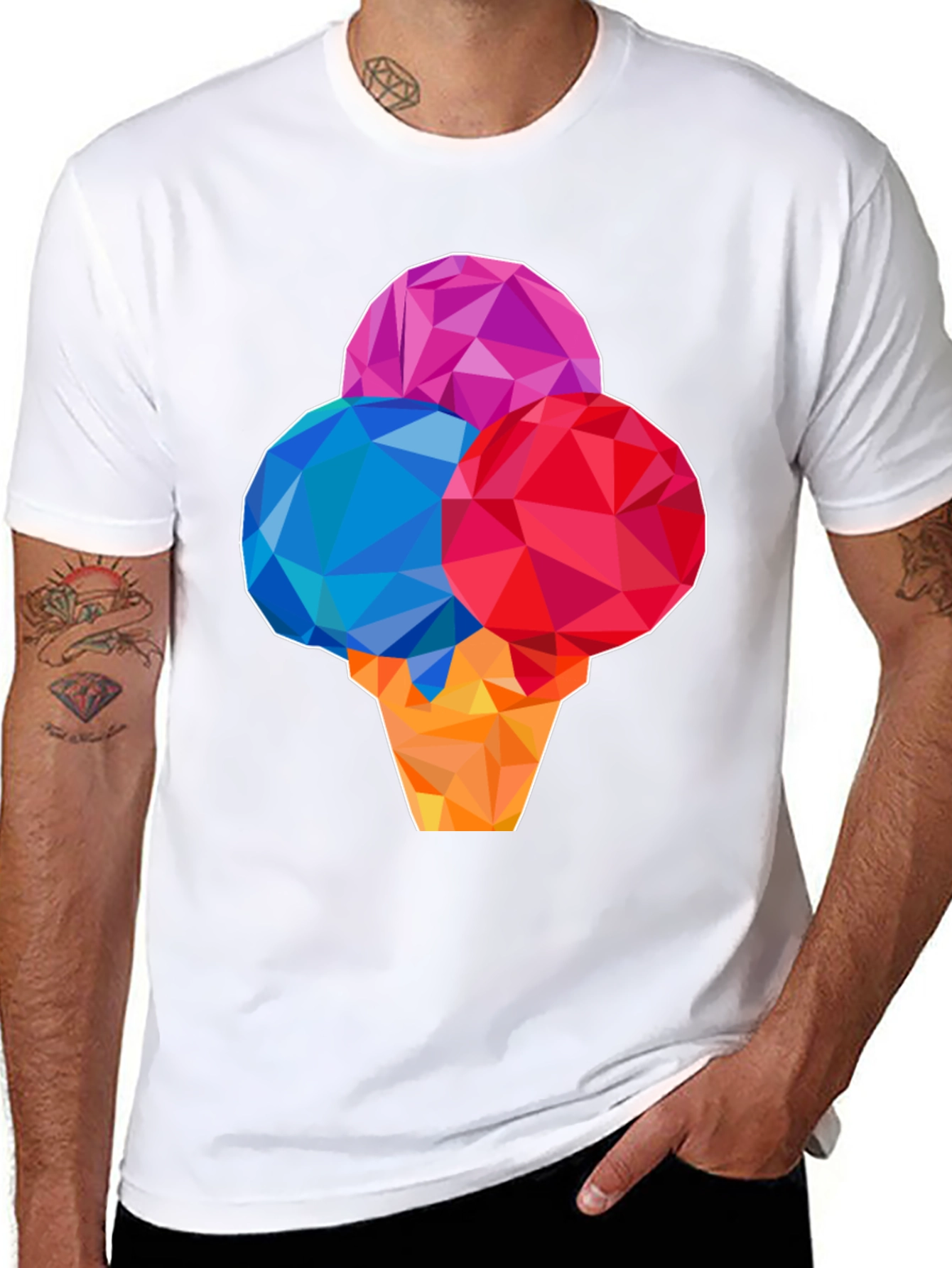 Geometric Ice Cream T-Shirt