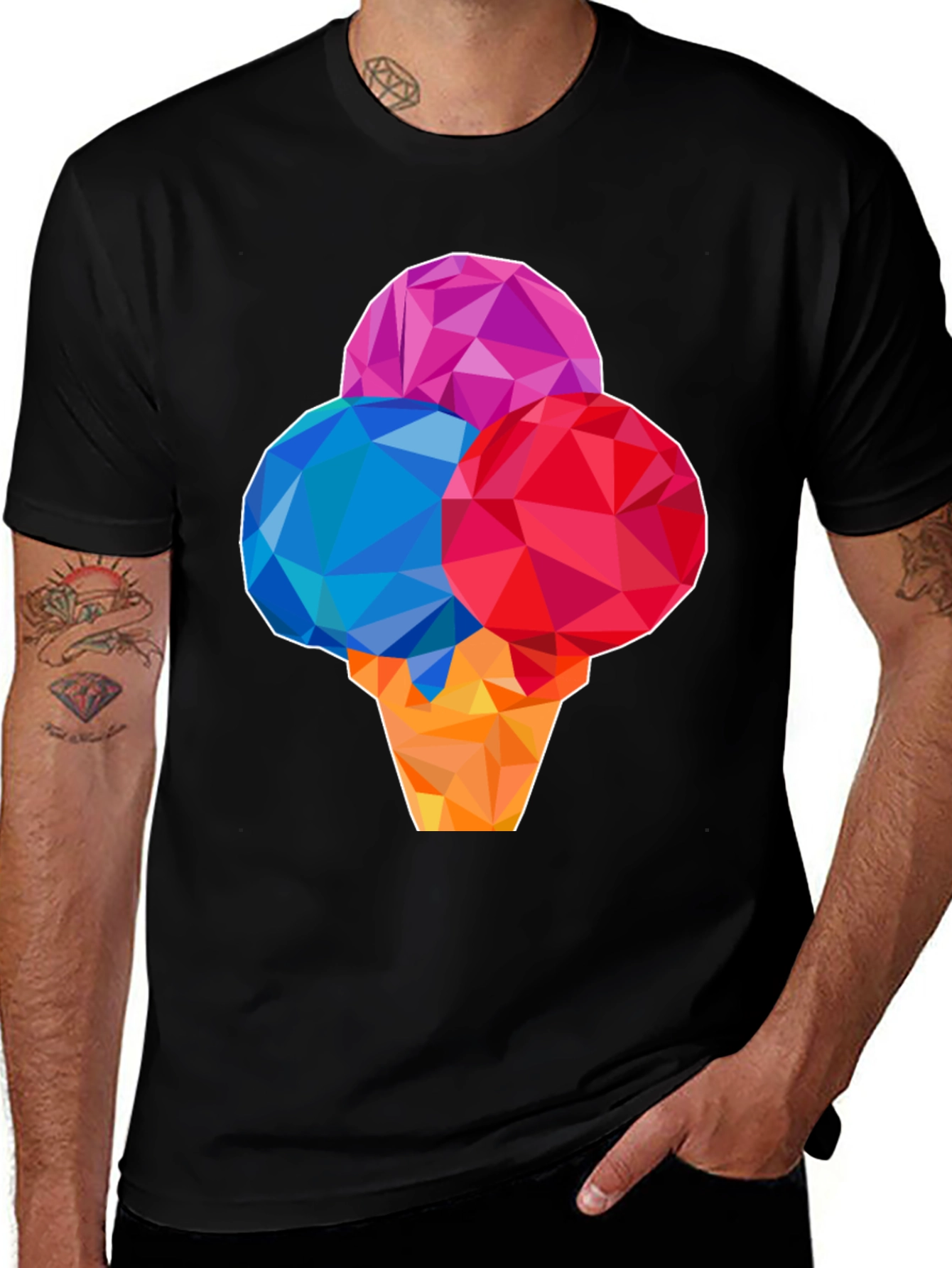Geometric Ice Cream T-Shirt