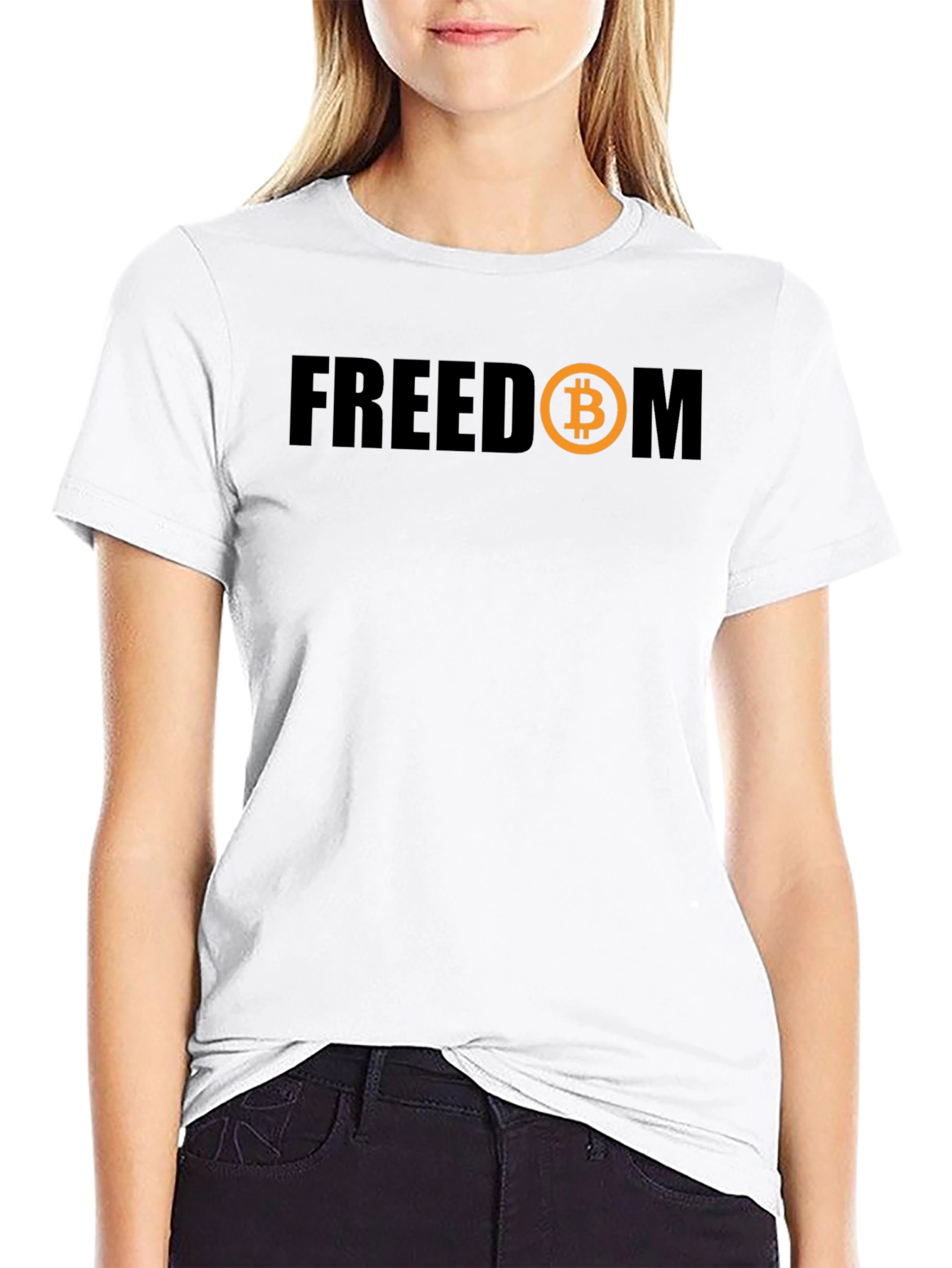Bitcoin Freedom Graphic T-Shirt - Crypto Currency Tee