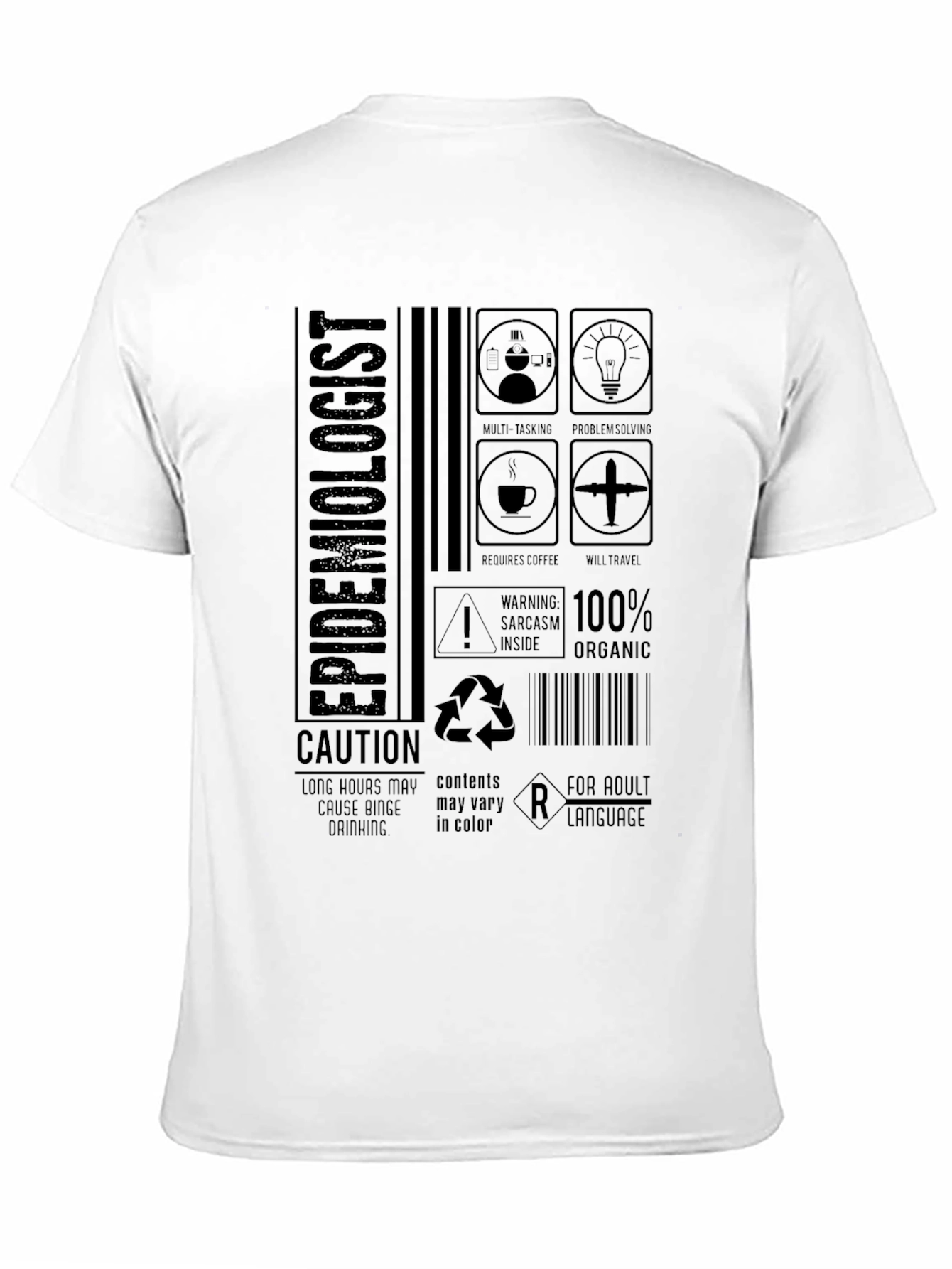 Epidemiologist Humor Graphic Tee - For Adults
