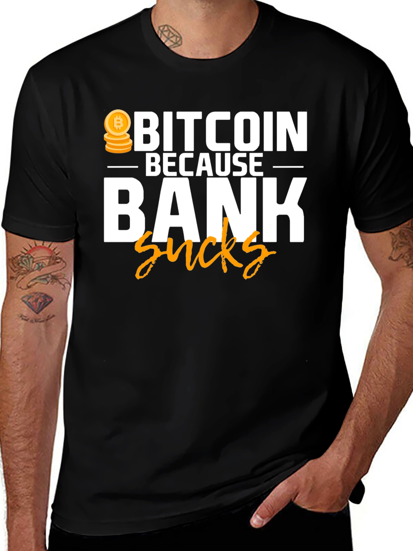 Bitcoin Because Bank Sucks T-Shirt